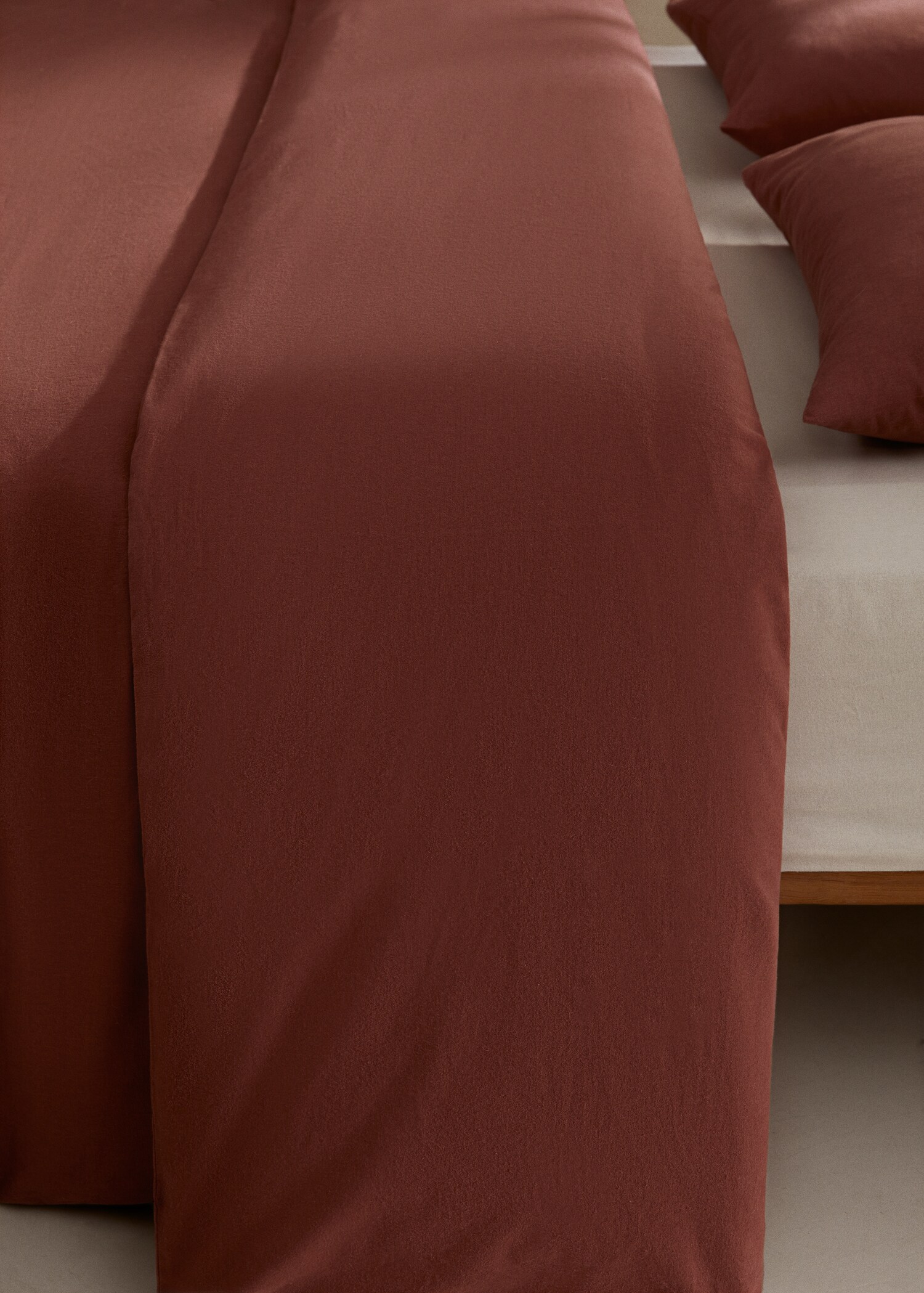 Enfärgat påslakan flanell 90 cm säng - Detaljer om artikeln 9