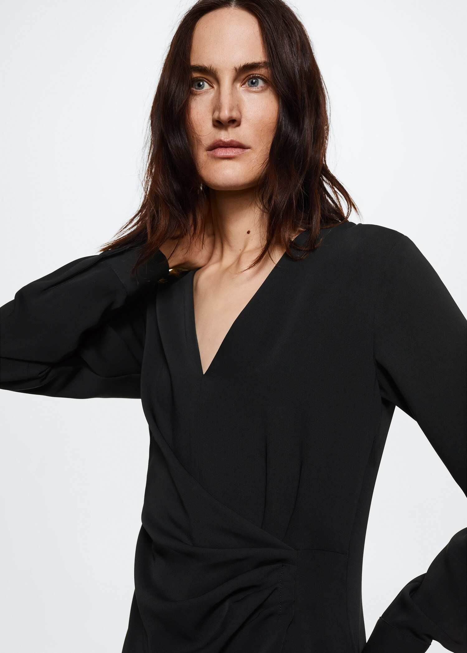 Draped detail dress - Details of the article 1