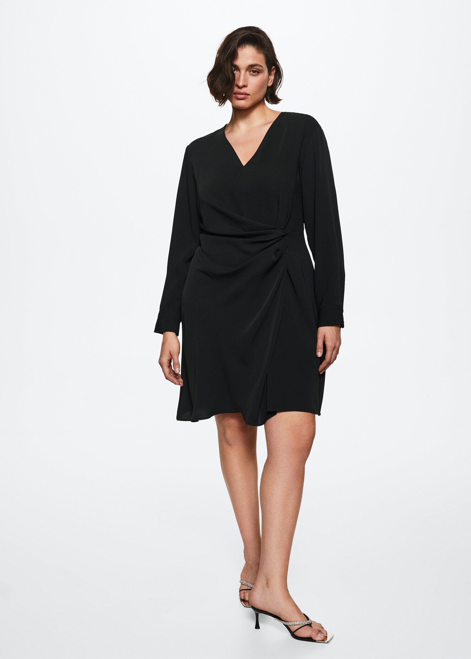 Draped detail dress - Details of the article 3