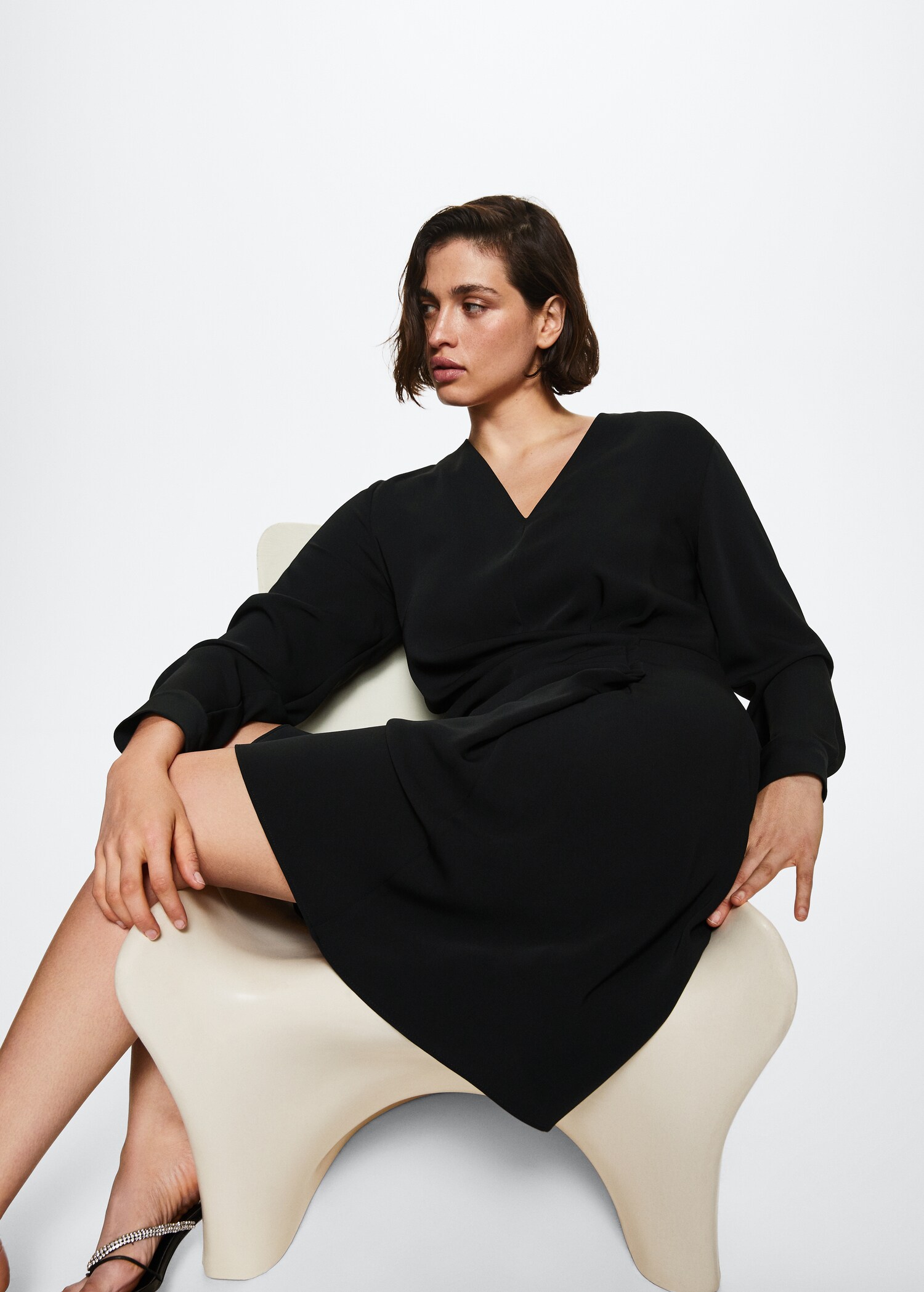 Draped detail dress - Details of the article 4