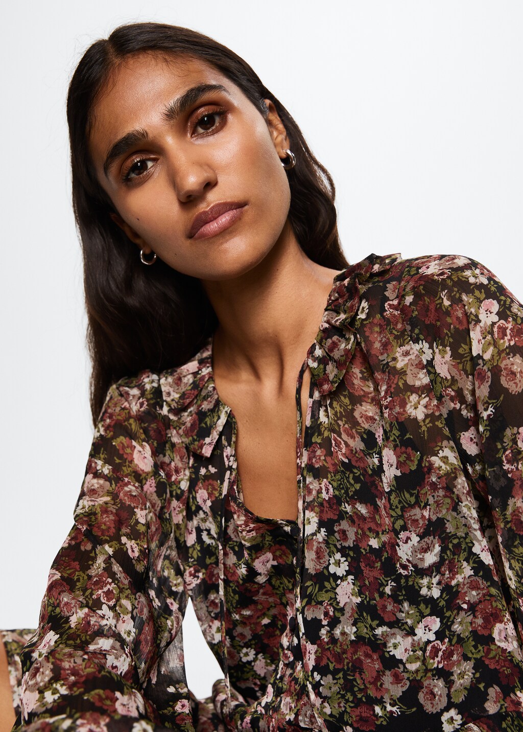 Robe gaze fleurs mango best sale