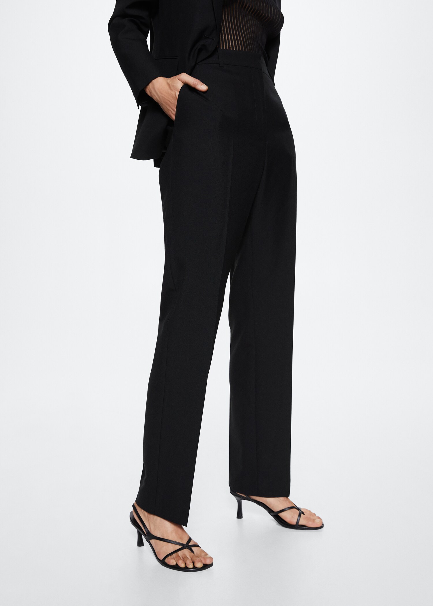 Pantalon de costume laine - Plan moyen