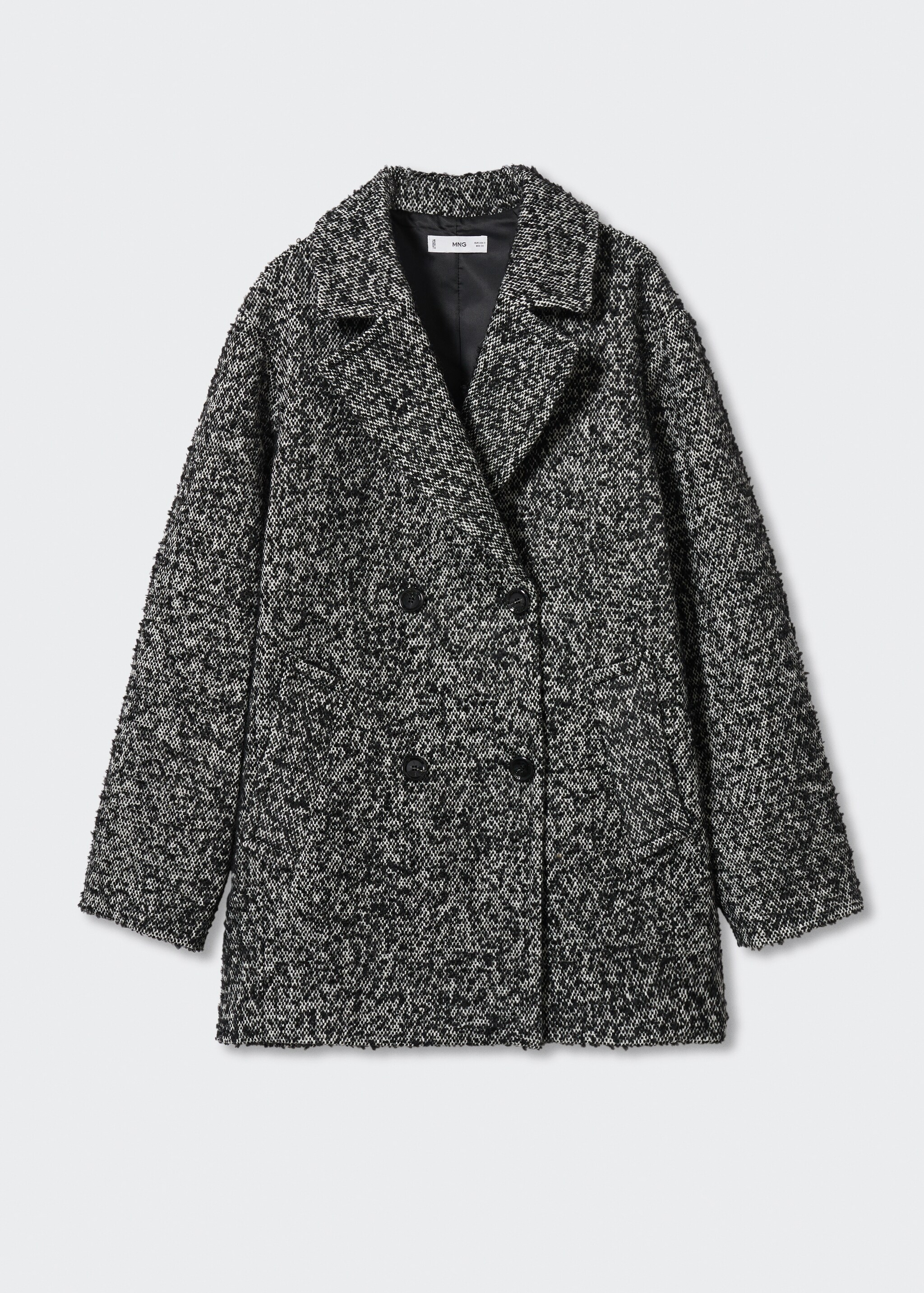 Flecked textured coat - Article without model