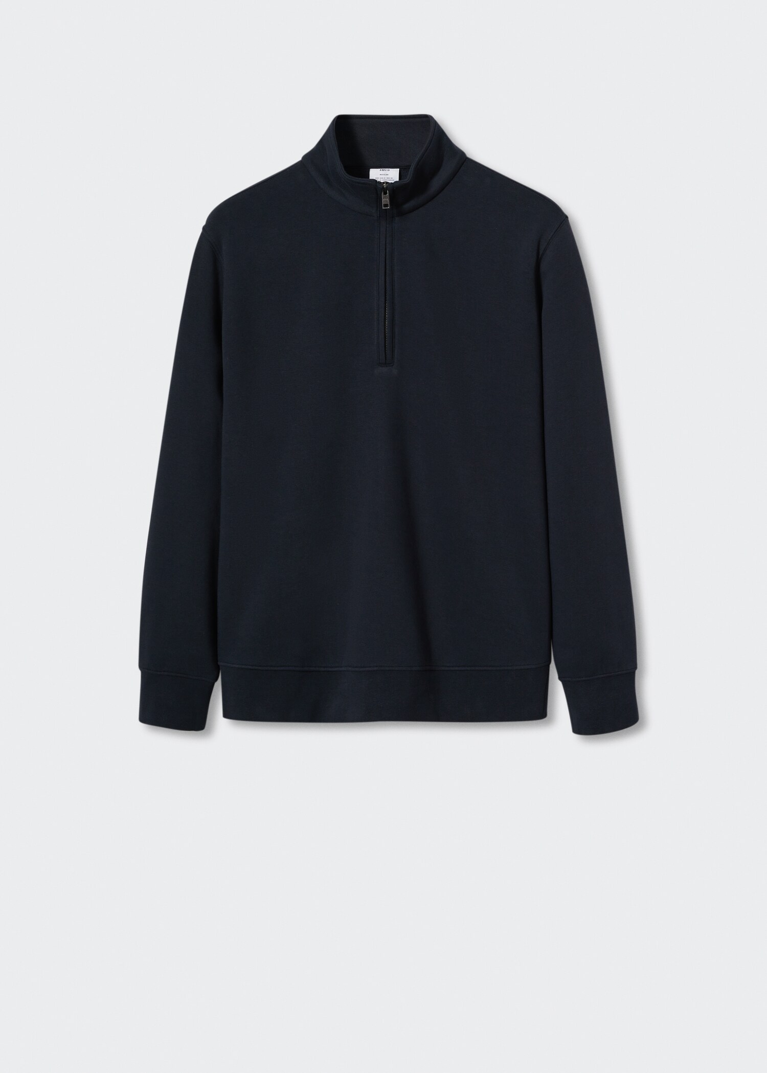 Baumwoll-Sweatshirt mit Zip-Kragen - Artikel ohne Model