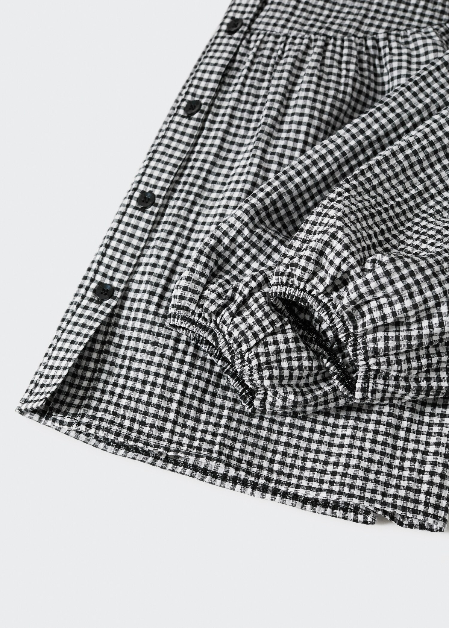 Gingham check blouse - Details of the article 8