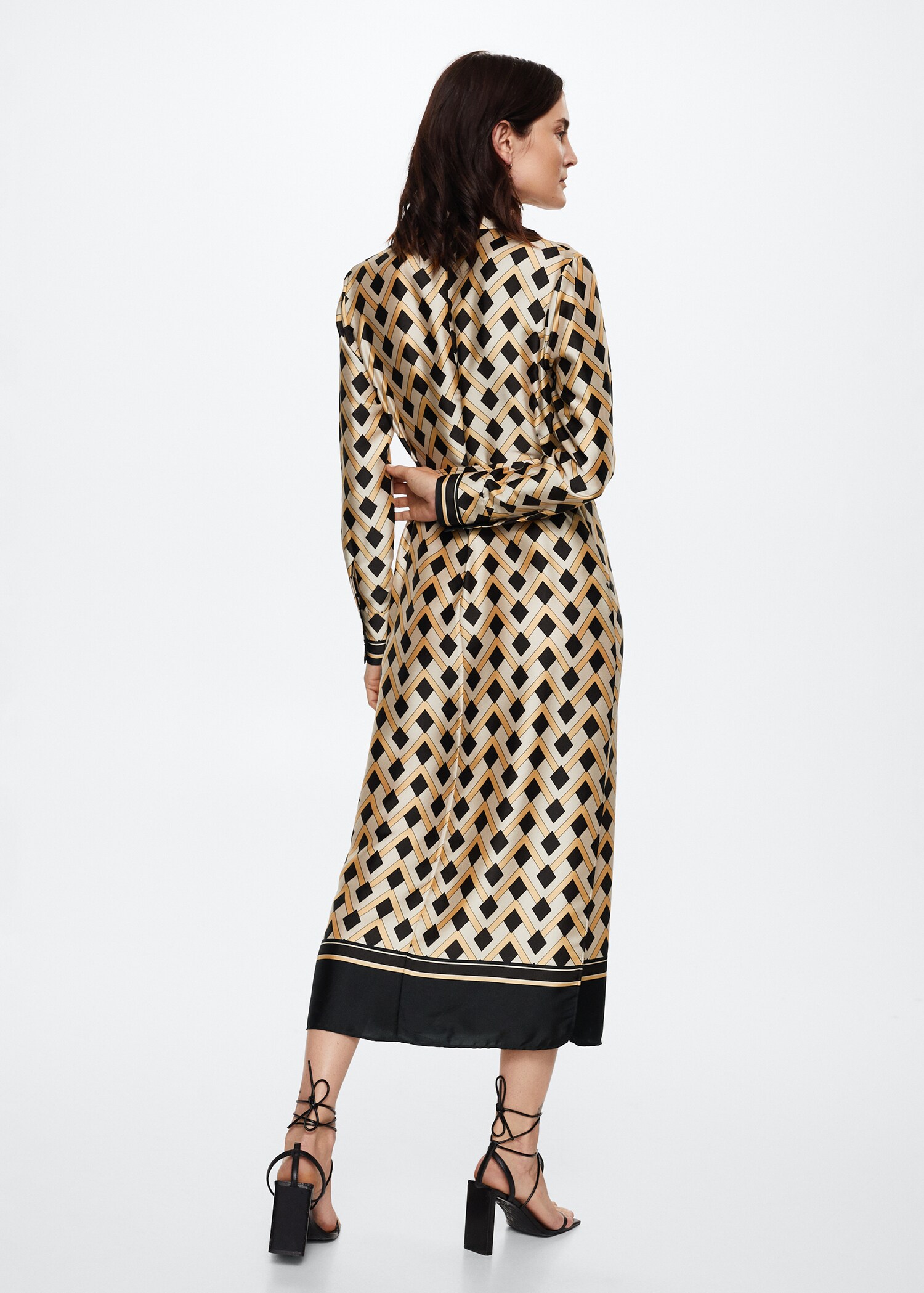 Vestido estampado geométrico - Reverso del artículo