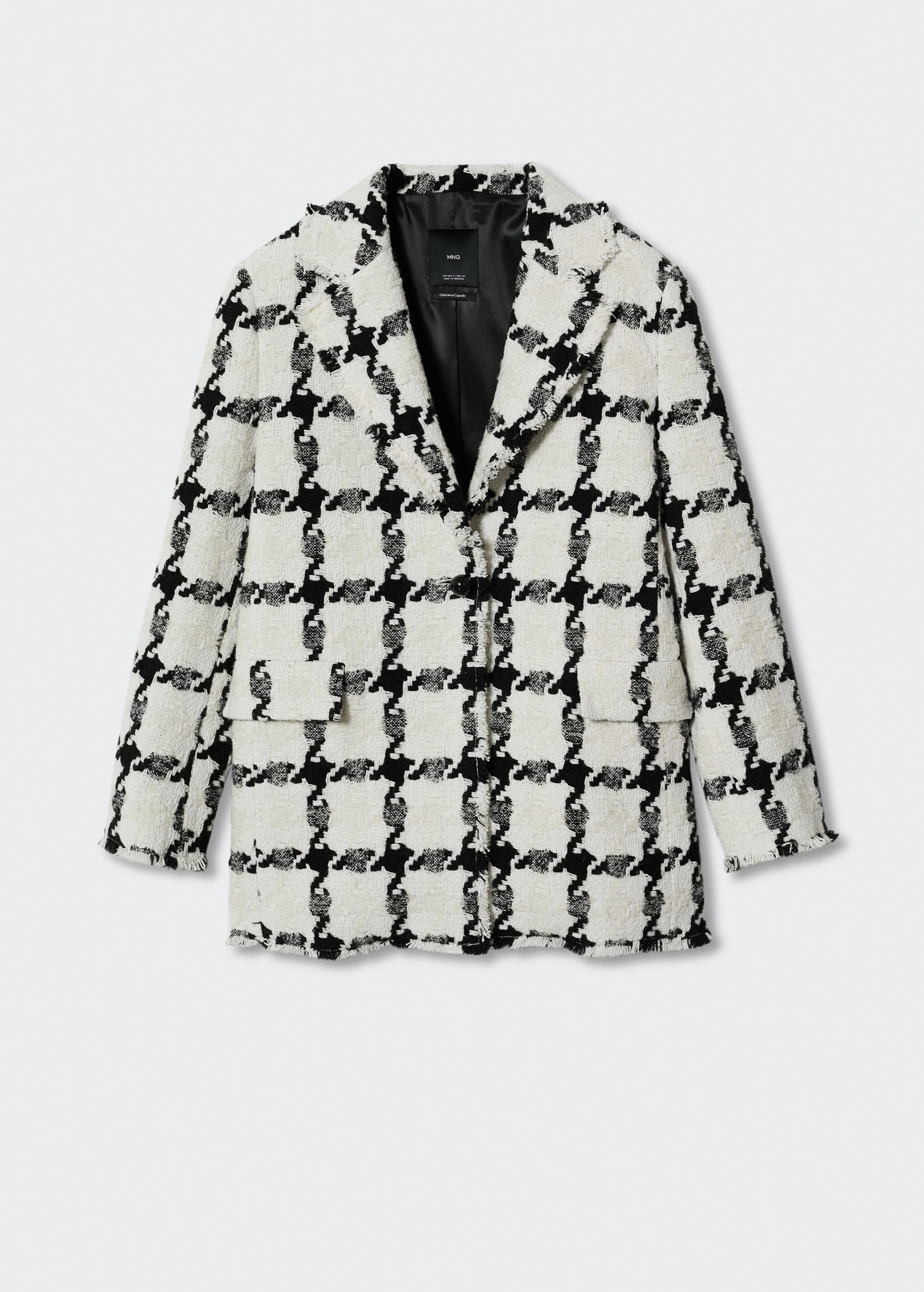 Checked tweed coat - Article without model