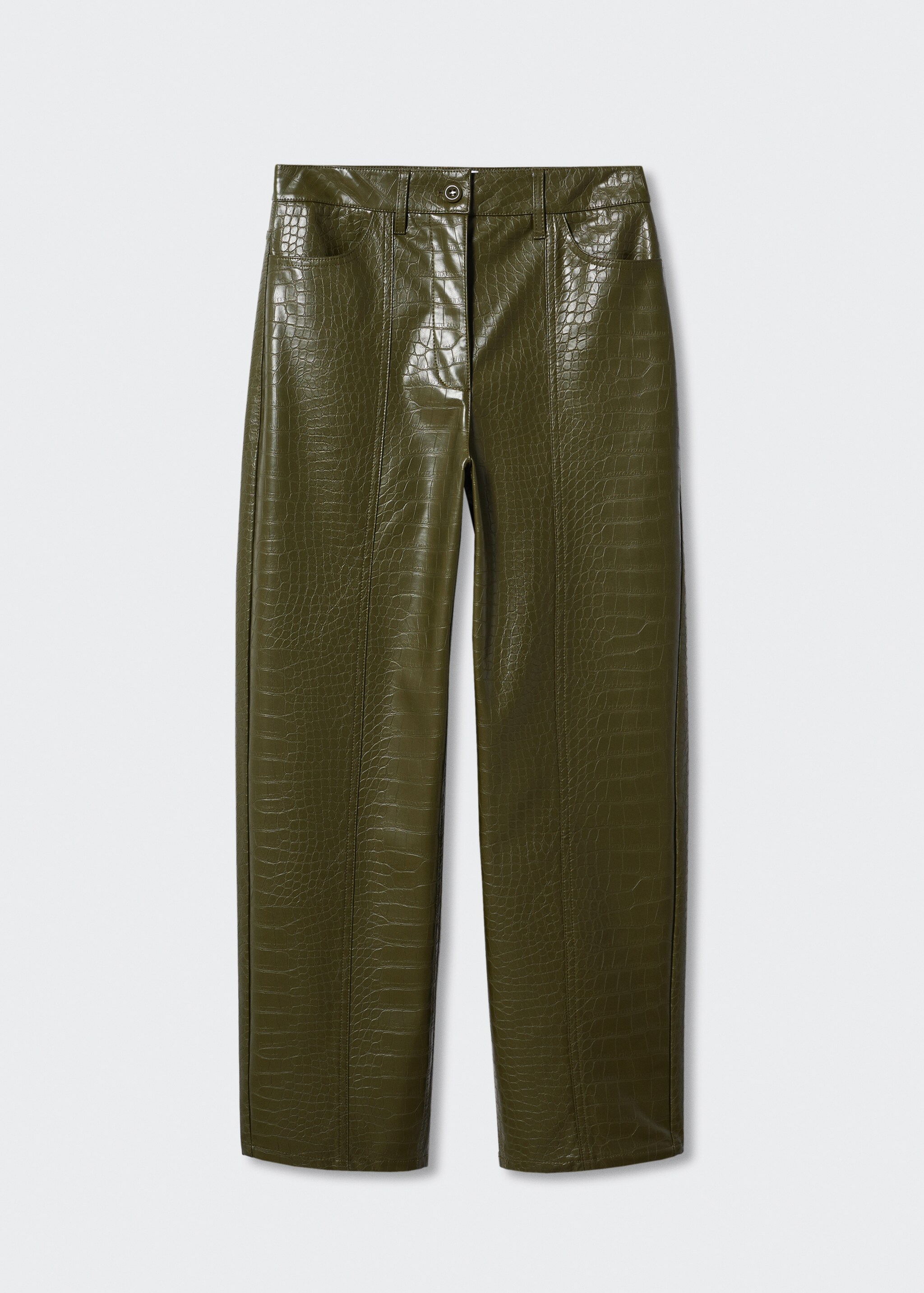 Crocodile faux-leather trousers - Article without model