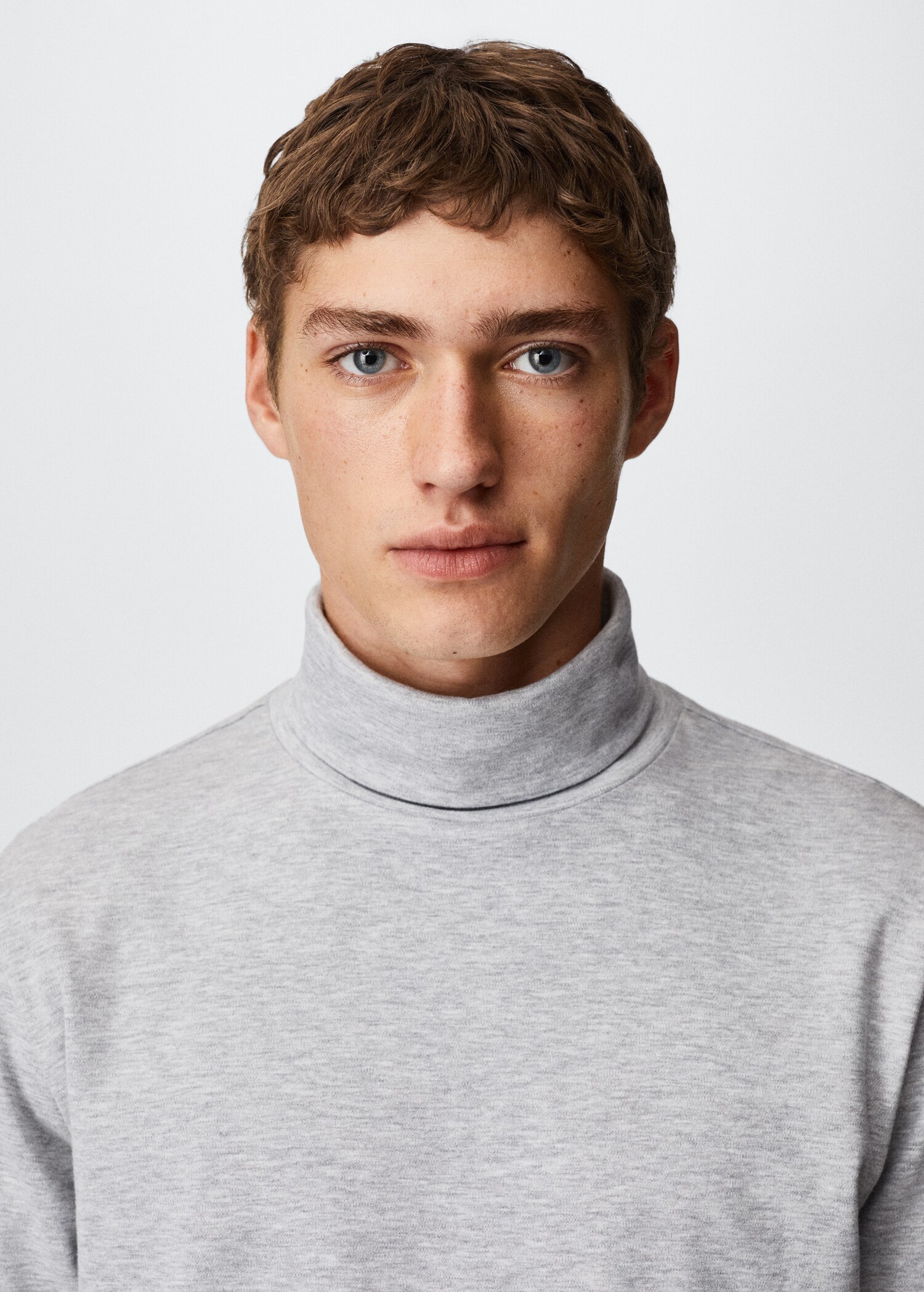 Turtleneck cotton T-shirt - Details of the article 1