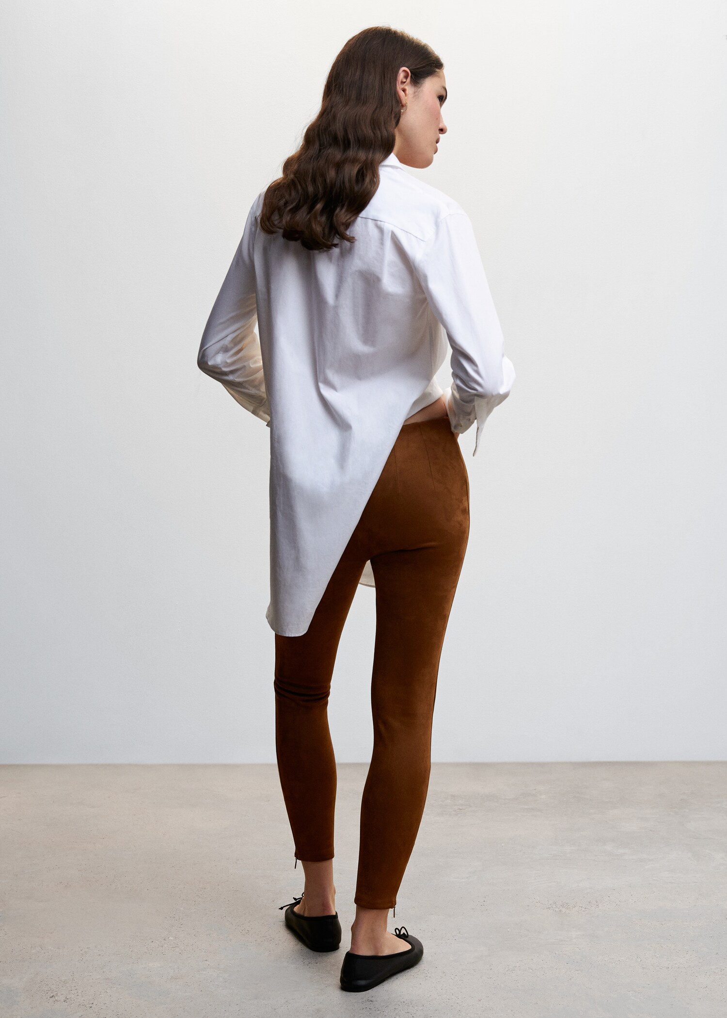 Suede leggings - Reverse of the article