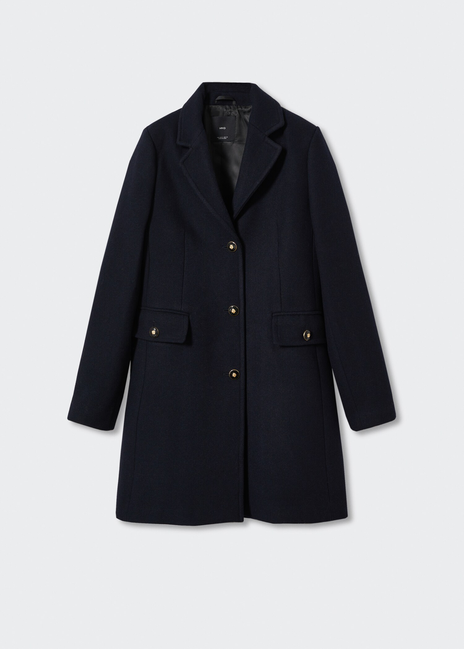 Buttoned wool coat - Article without model