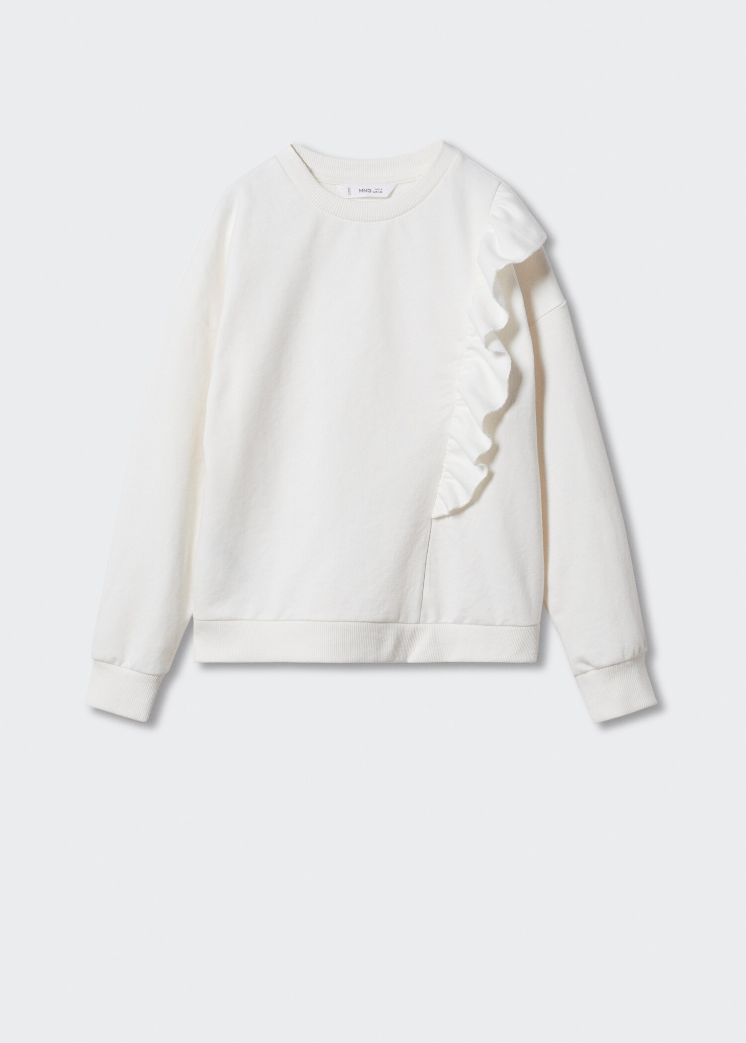 Ruffle cotton sweatshirt - Article without model