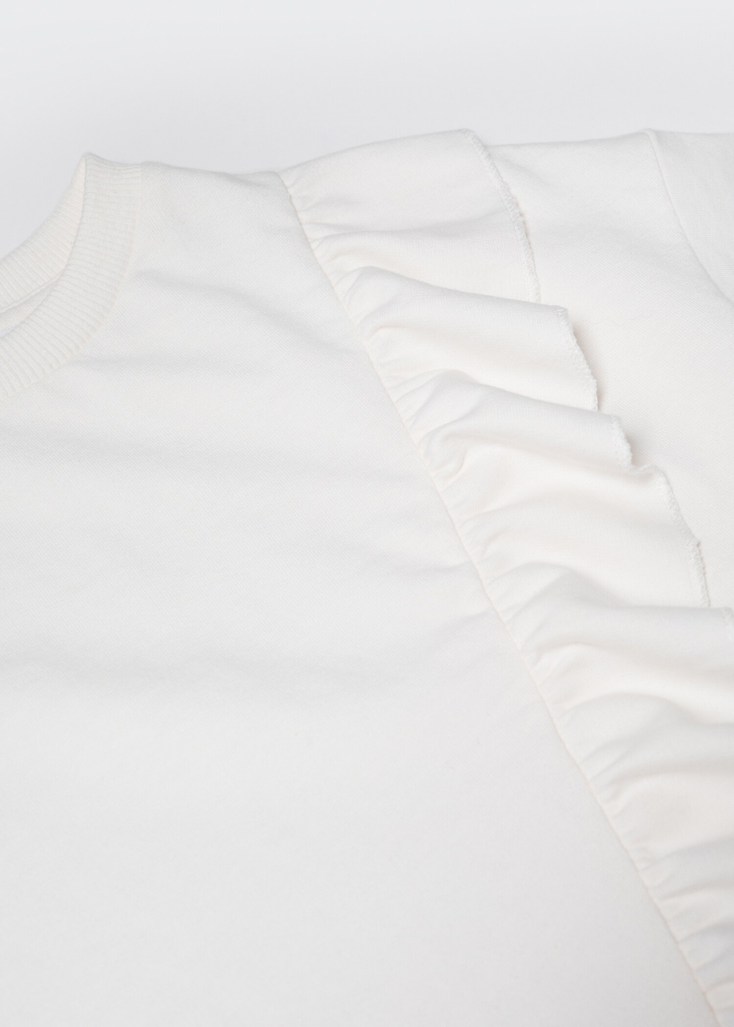 Ruffle cotton sweatshirt - Details of the article 8