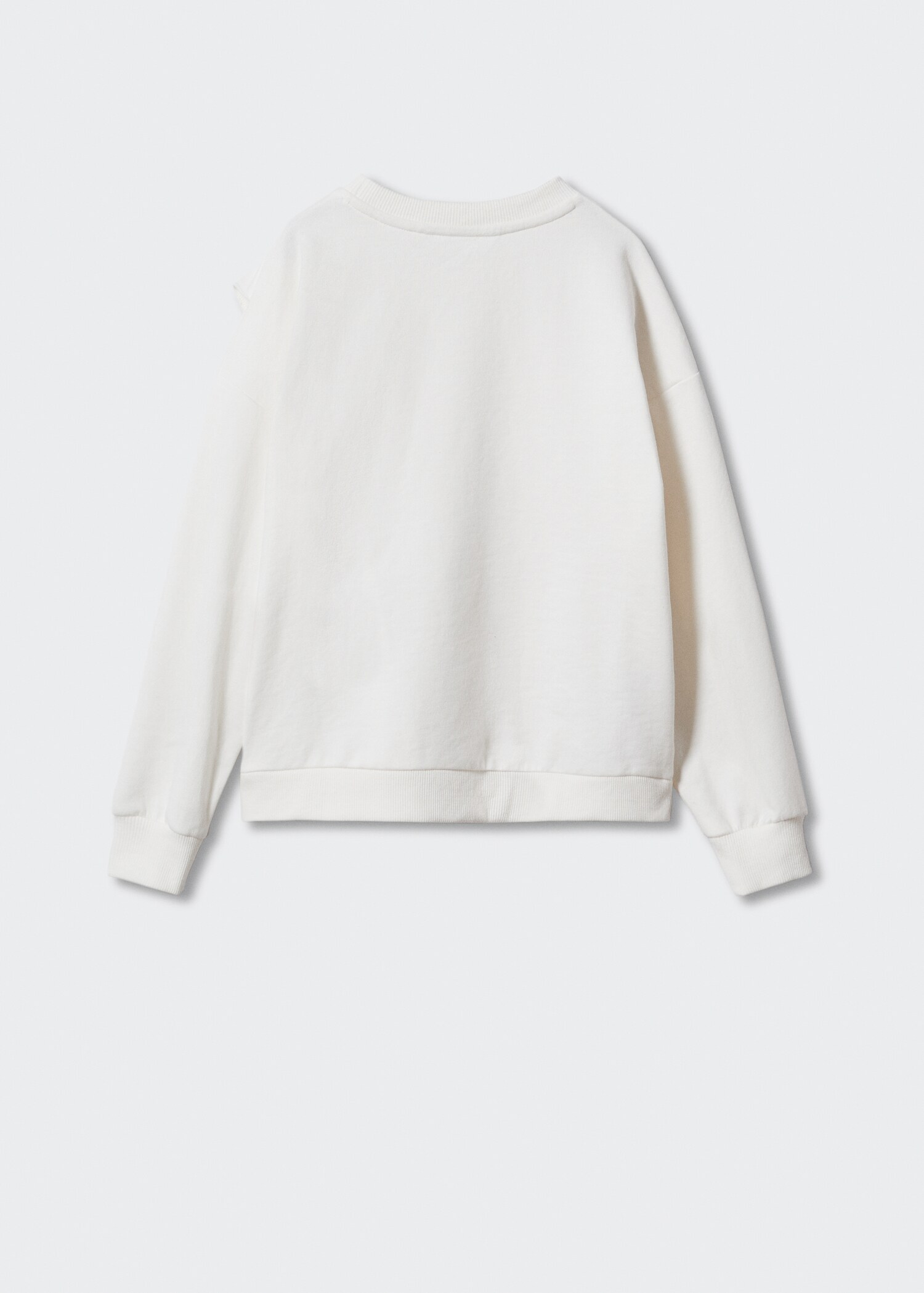 Ruffle cotton sweatshirt - Reverse of the article