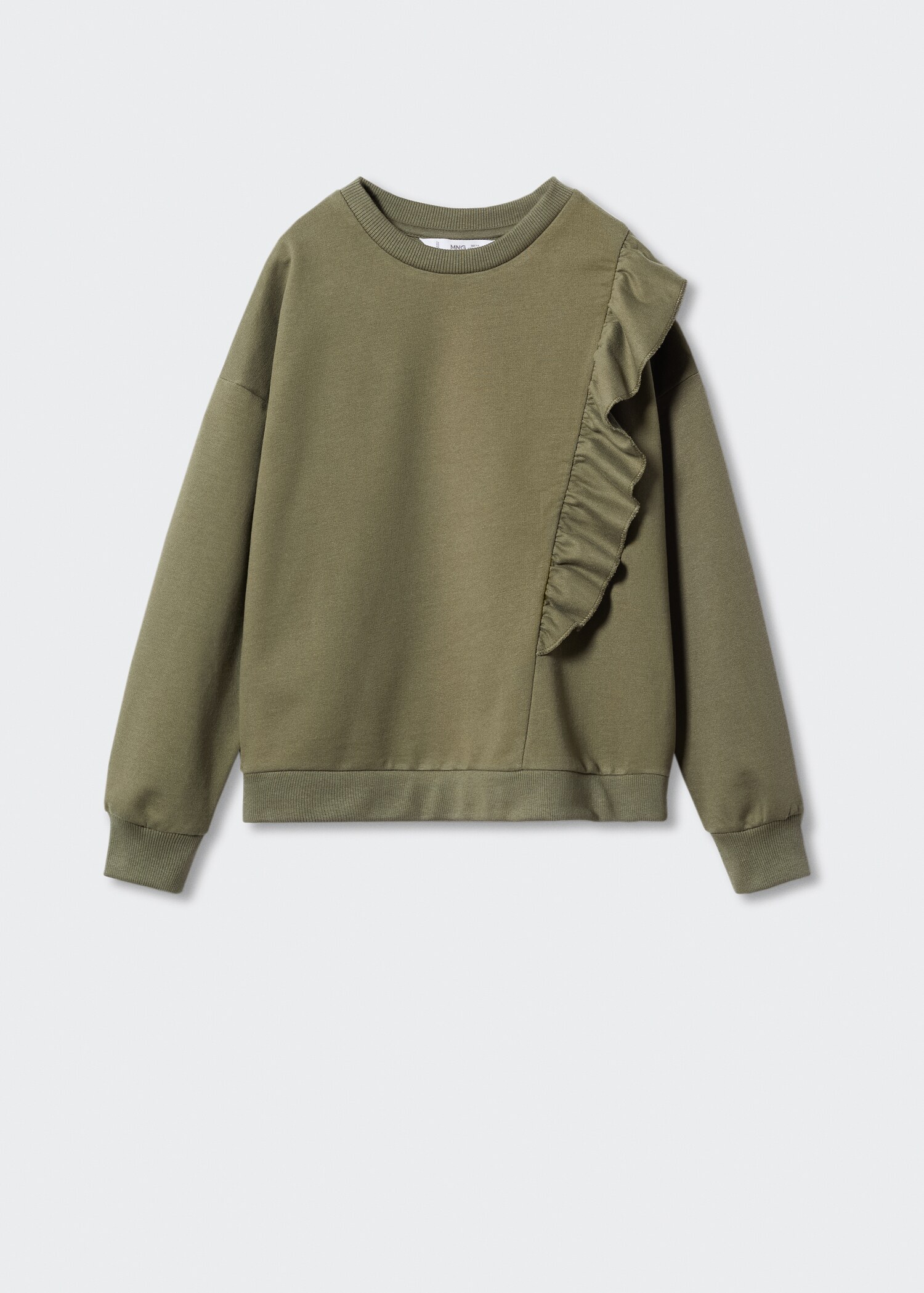 Ruffle cotton sweatshirt - Article without model