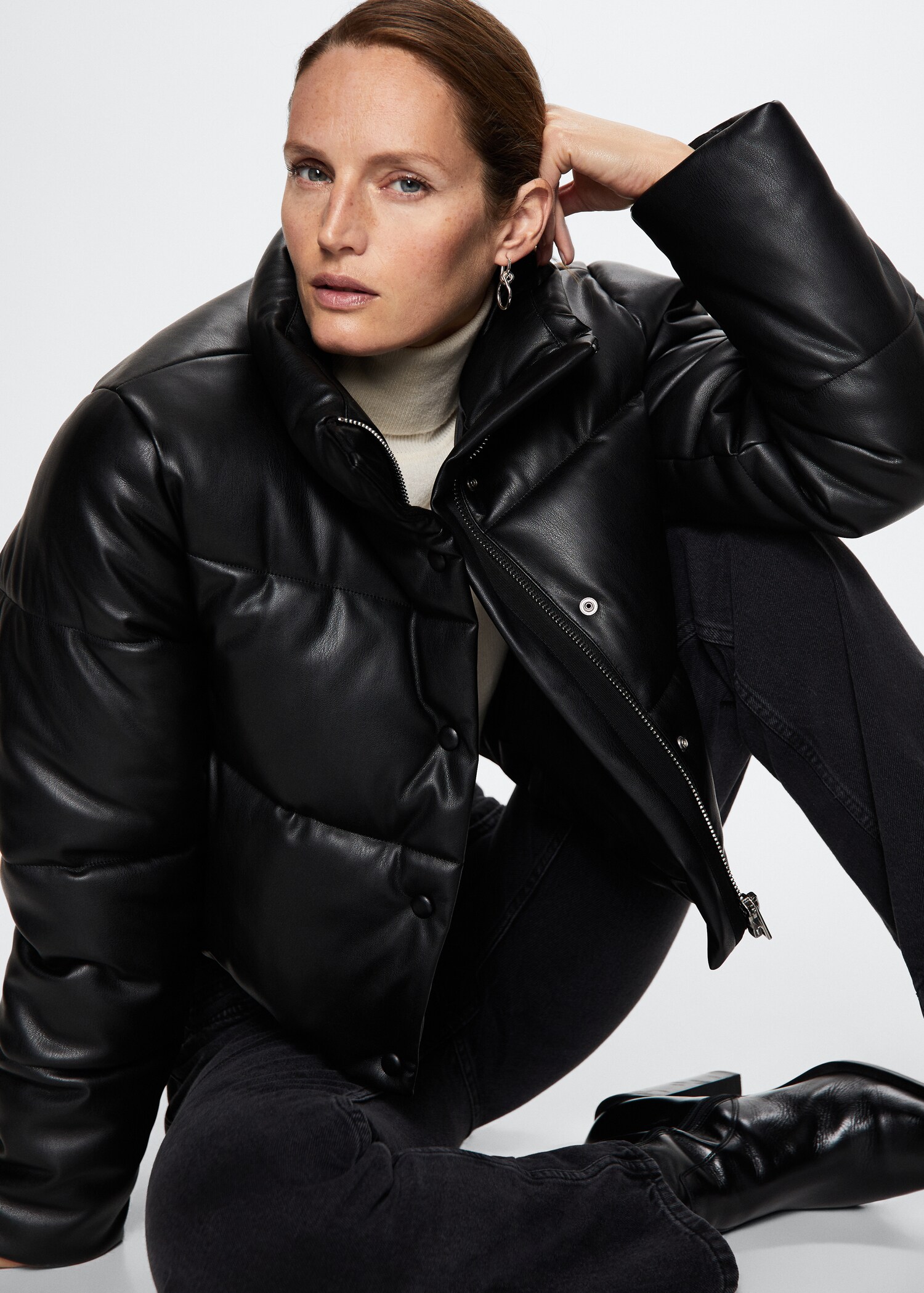 Quilted skin style jacket - Details of the article 2