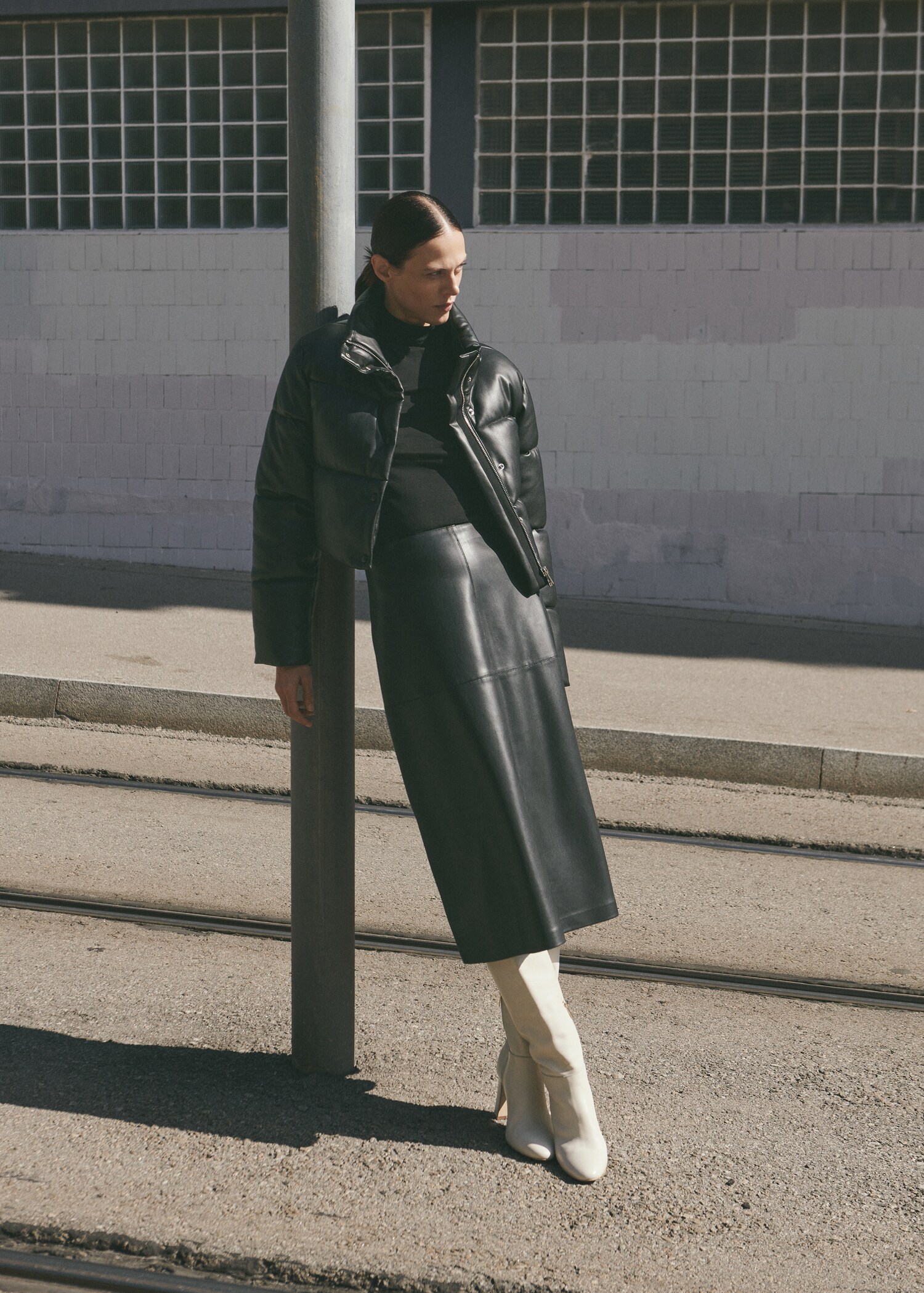Quilted skin style jacket - Details of the article 7