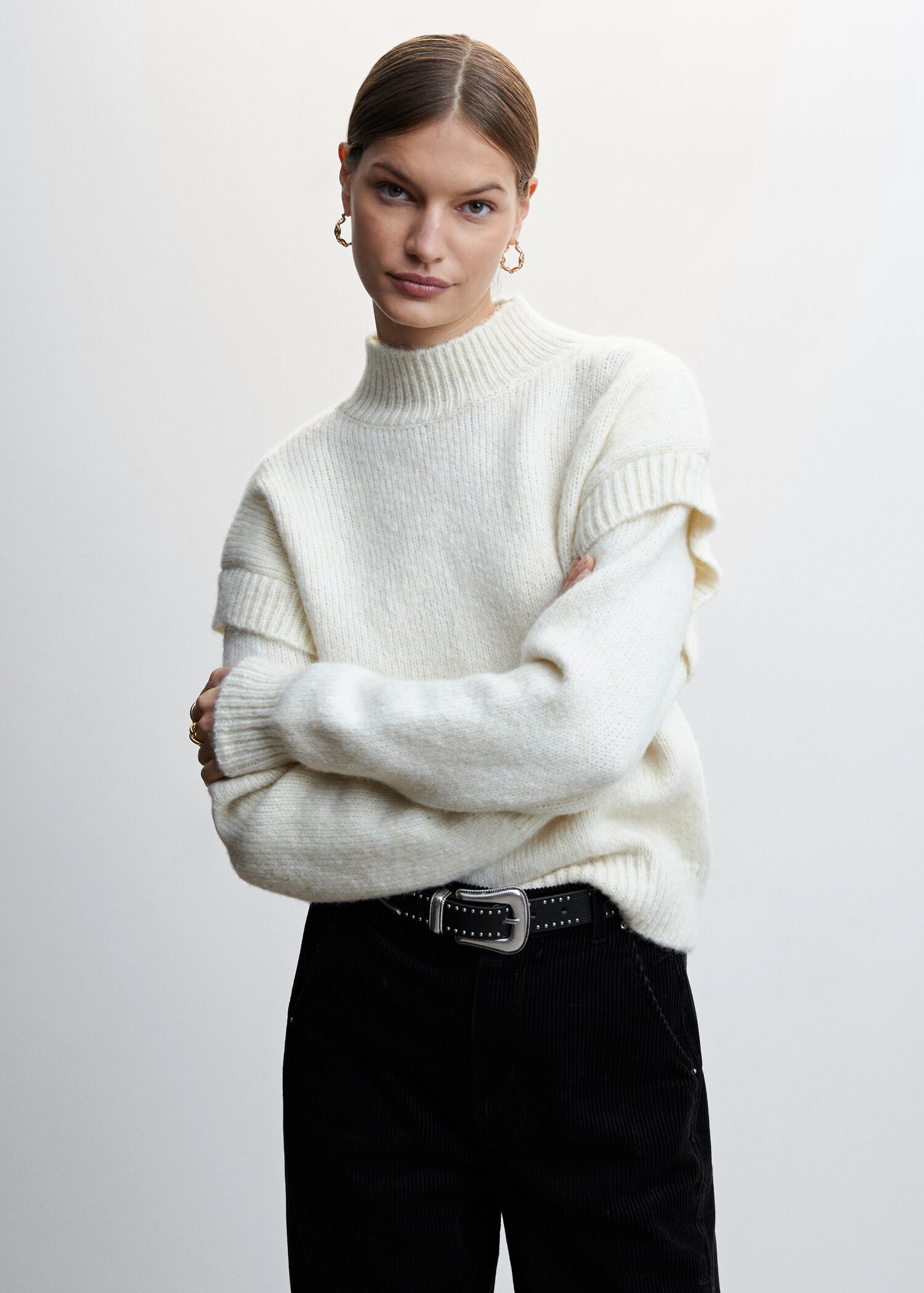 Straight-fit corduroy jeans - Details of the article 1