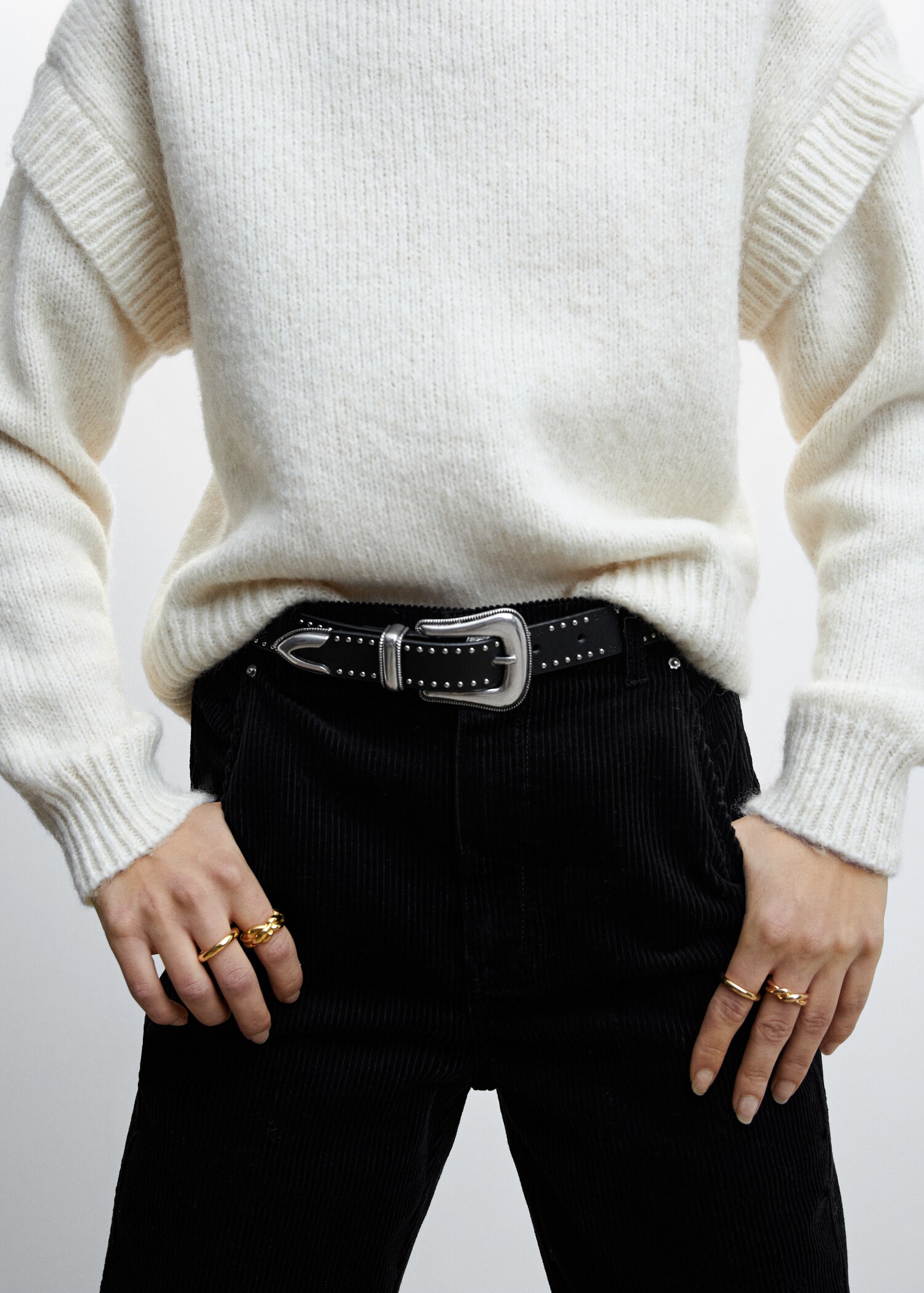 Straight-fit corduroy jeans - Details of the article 6