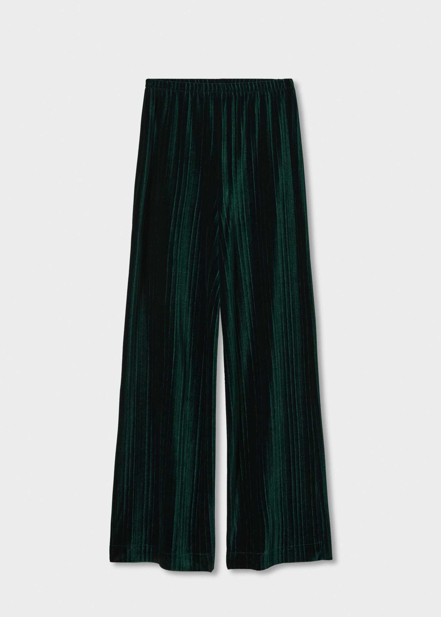 Straight velvet trousers - Article without model