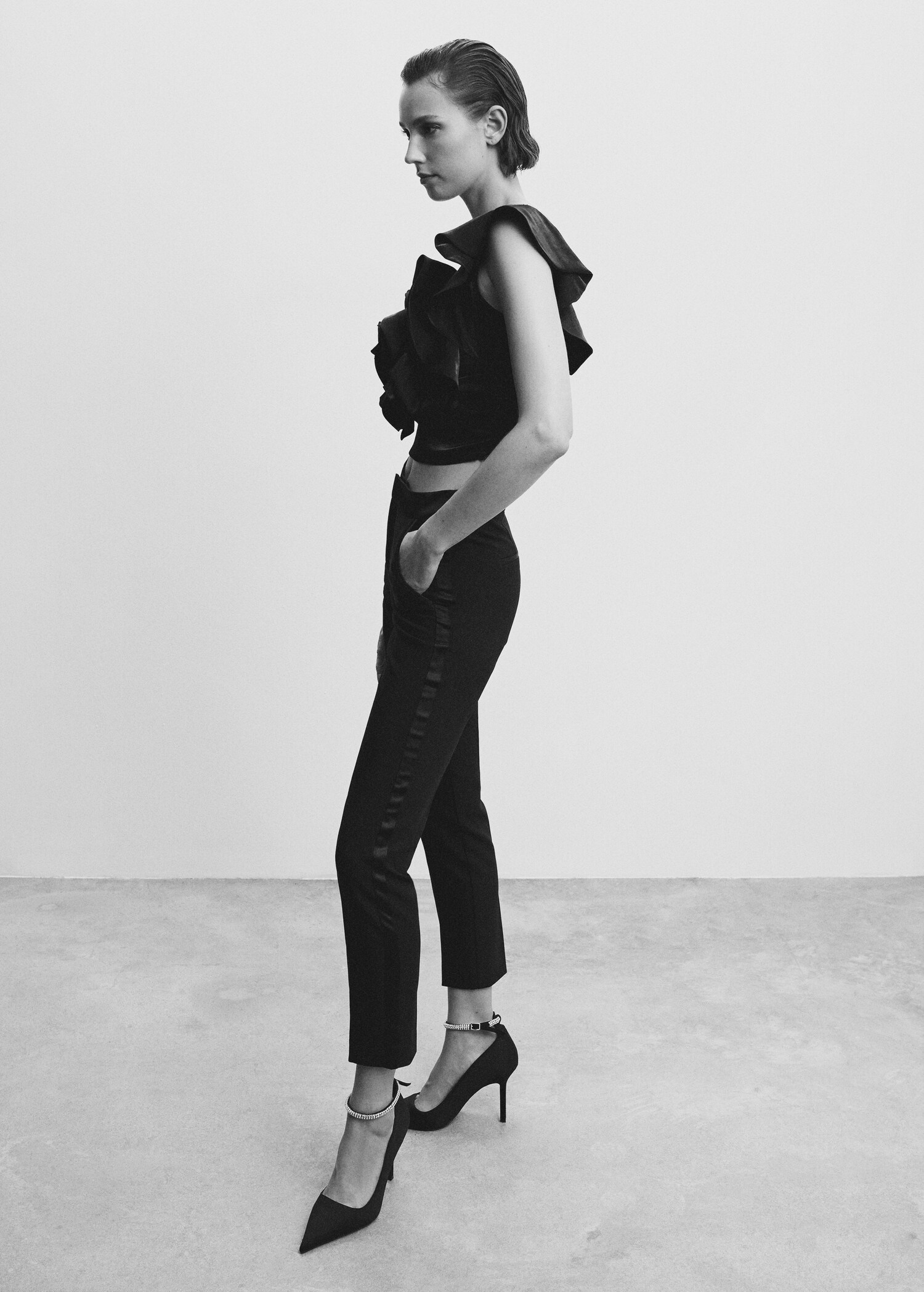 Pantalon détail satiné - Détail de l'article 2