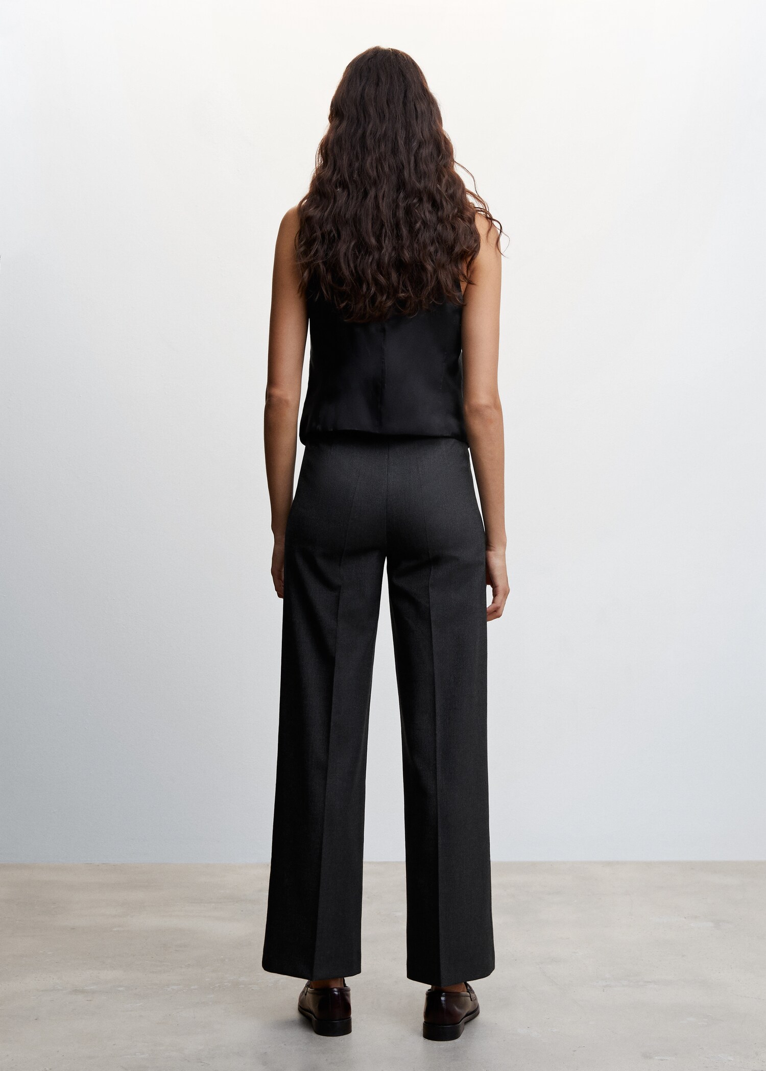 Belt high-waist trousers - Reverse of the article