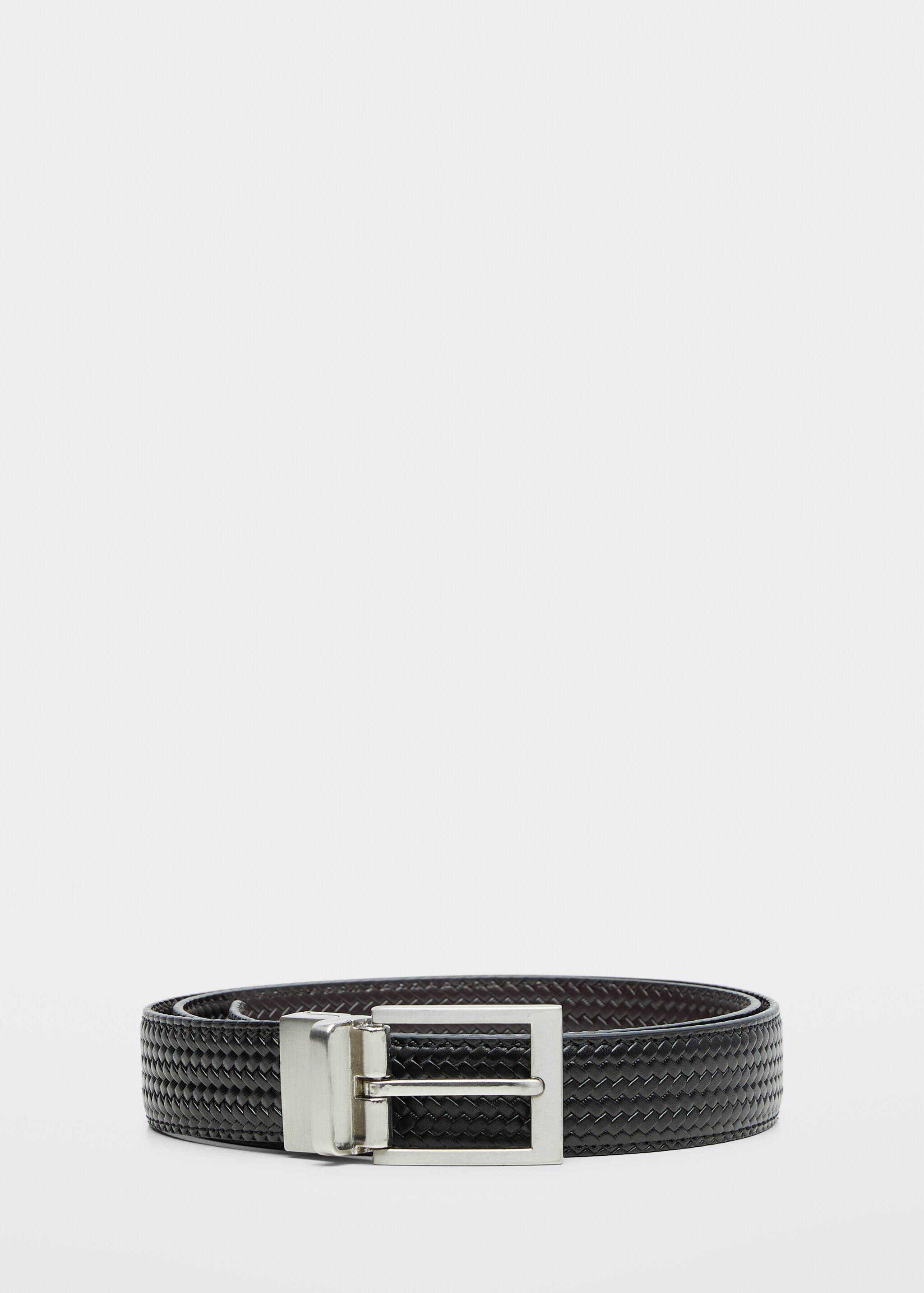 Reversible braided leather belt - Article without model
