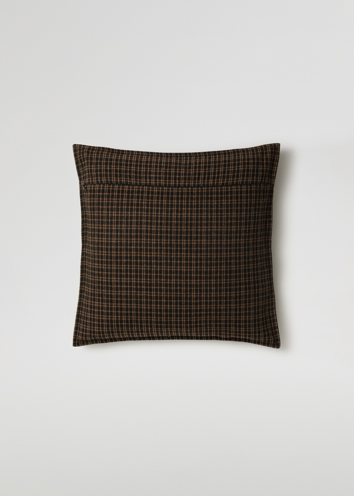 Checked wool cushion cover 50X50cm - Reverse of the article