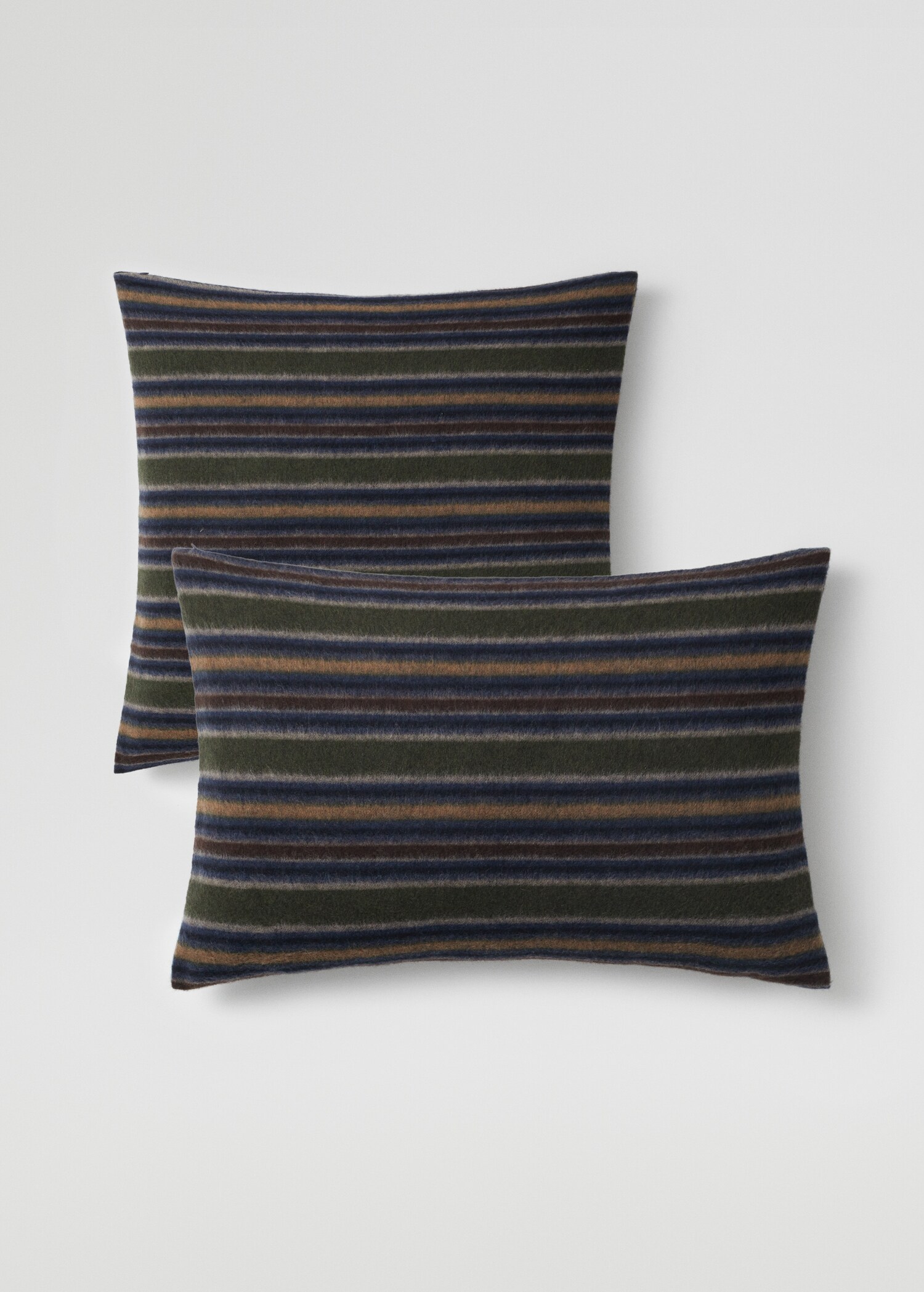 Textured striped cushion case 50x75cm - Medium plane