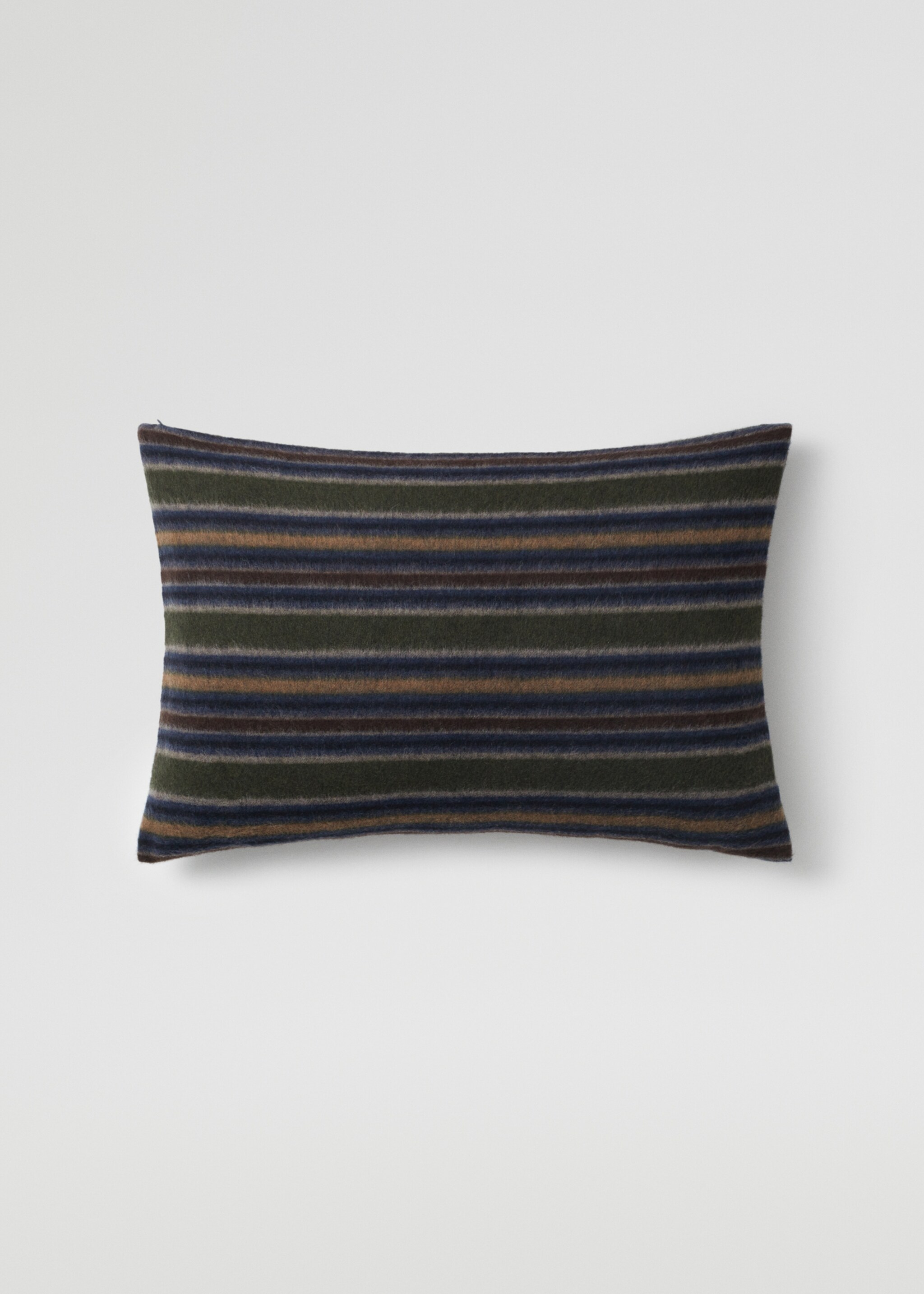 Housse de coussin texture rayures 40x60 cm - Article sans modèle, Bleu marine. Ref: 37106335-00.