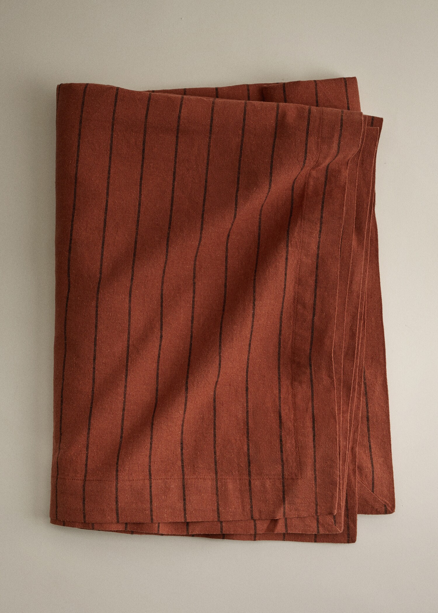 100% linen striped tablecloth 170x250cm - Details of the article 6