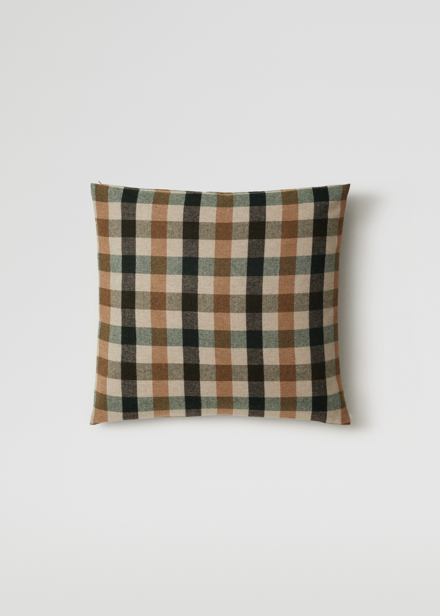 Checked wool cushion cover 50X50cm - Article without model