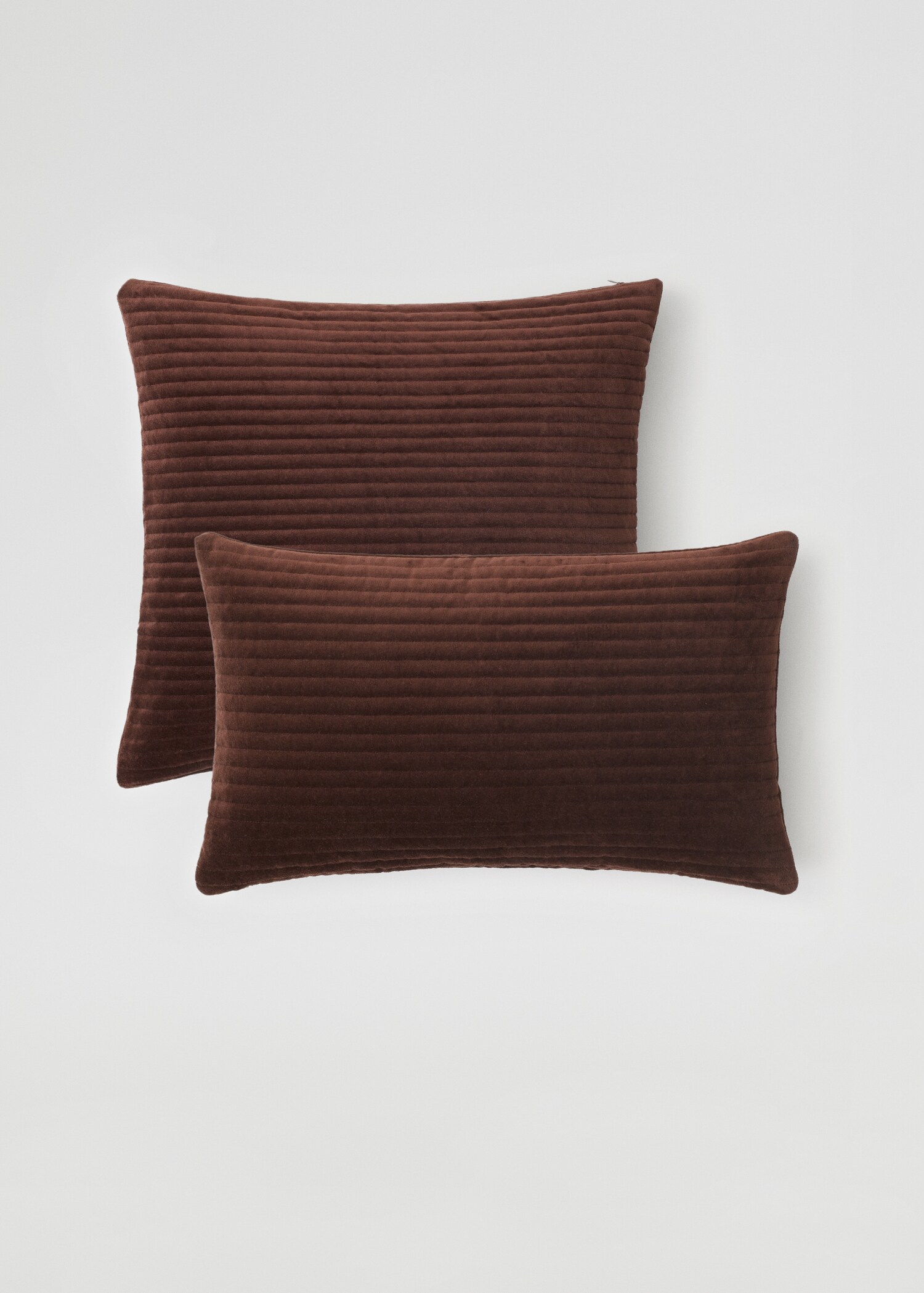 100% cotton velour cushion case 50X50cm - Medium plane