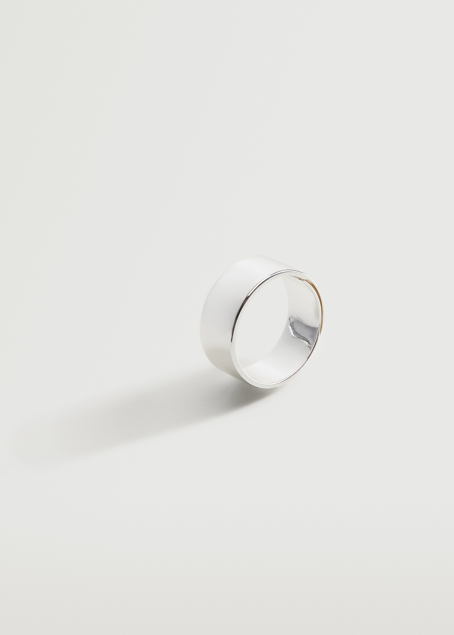 Silver plated ring - Medium plane