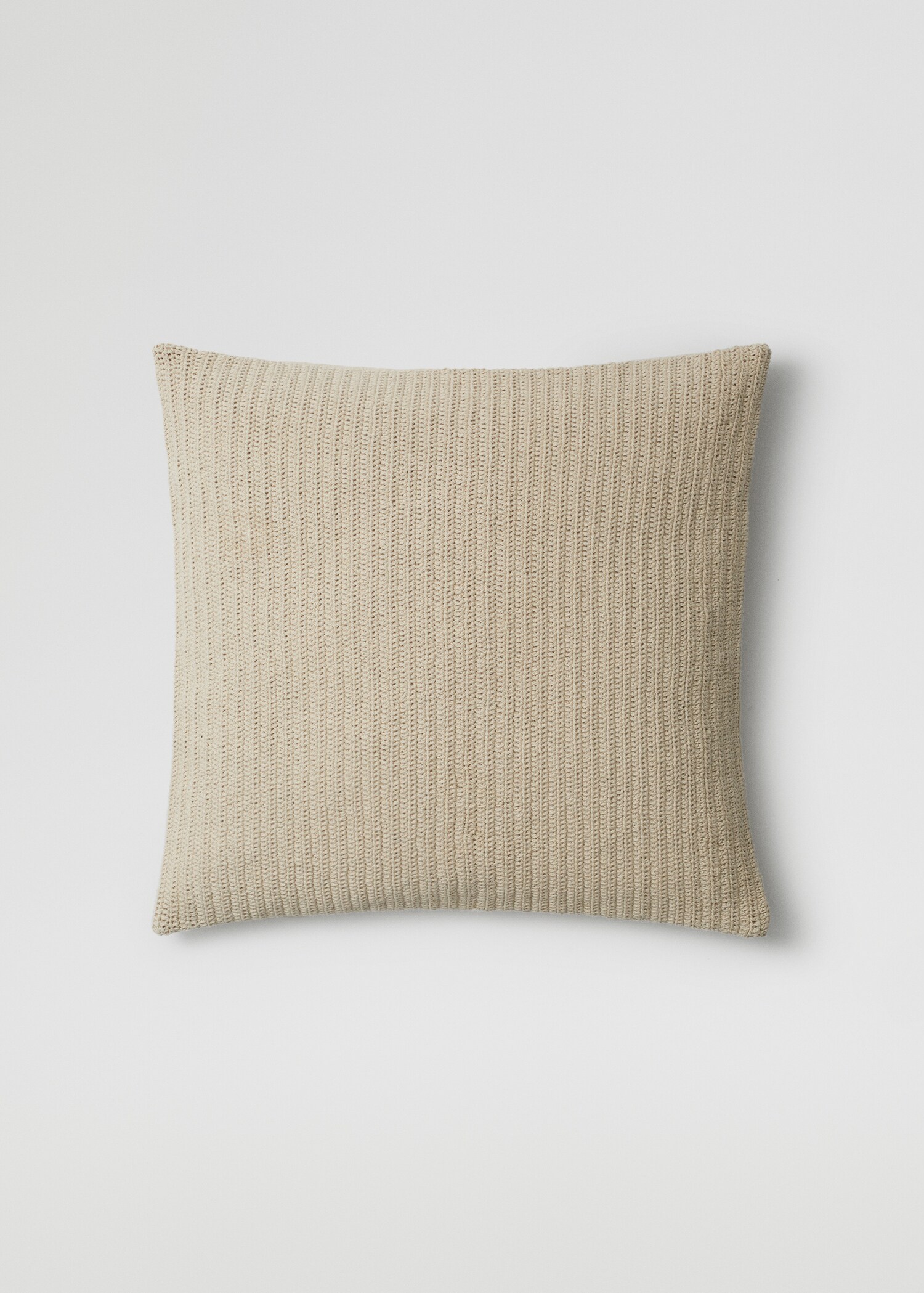 Textured cotton cushion case 60X60cm - Article without model