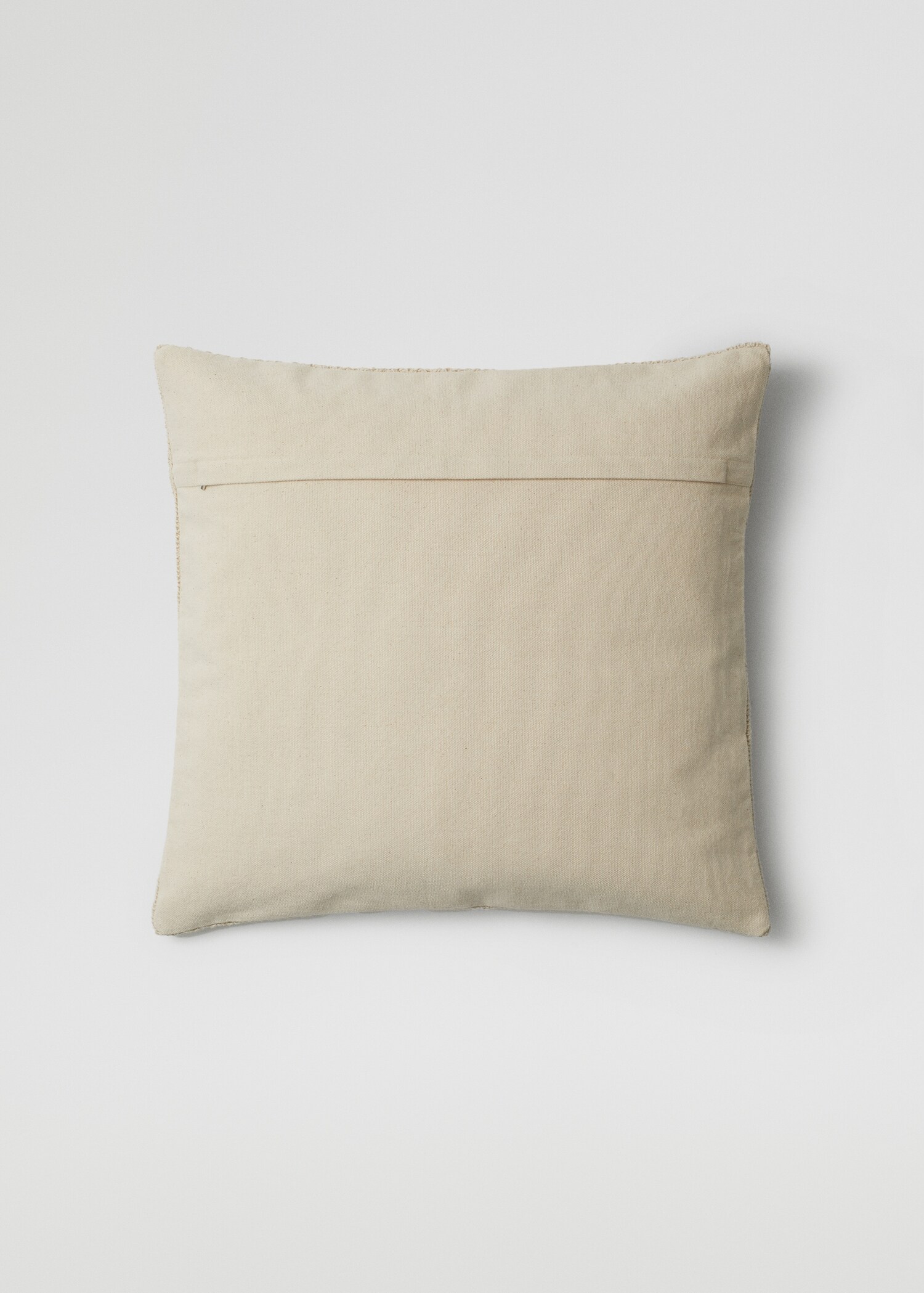 Textured cotton cushion case 60X60cm - Reverse of the article