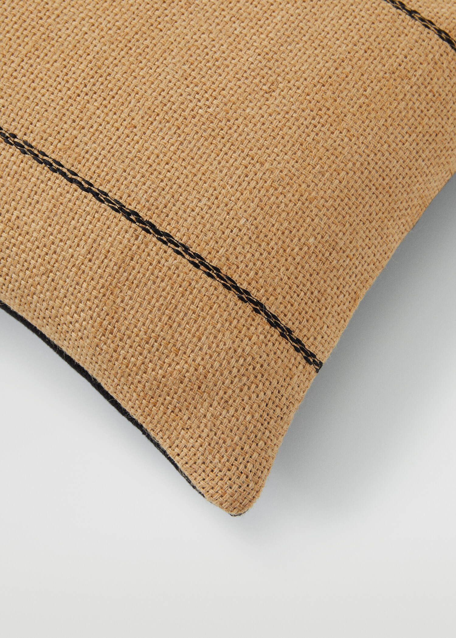 Kissenhülle aus Jute und Baumwolle 30 x 50 cm - Detail des Artikels 2