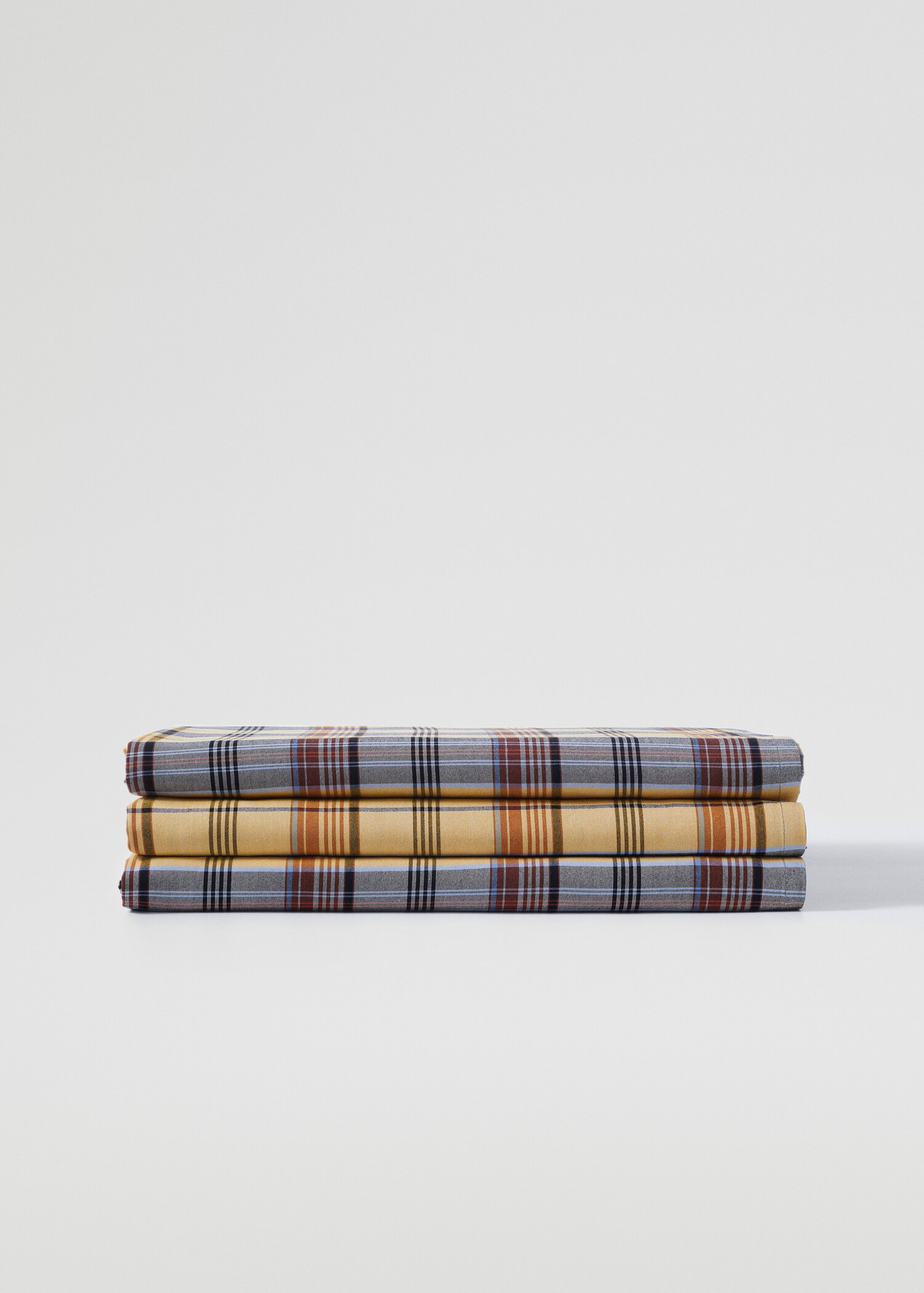 Organic cotton gingham check tablecloth 150x250cm - Article without model