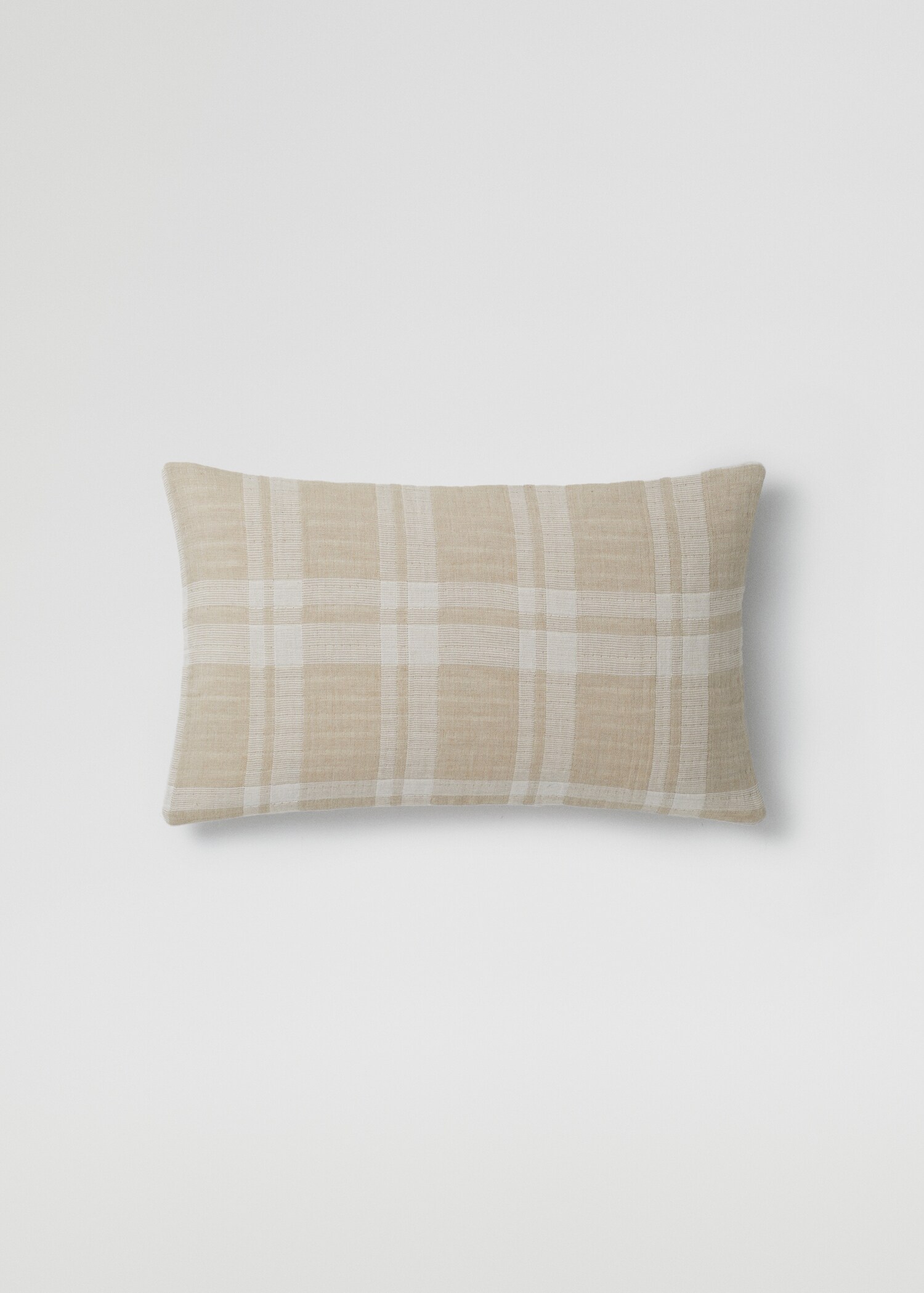 Housse de coussin 100 % coton carreaux 30x50 cm - Article sans modèle