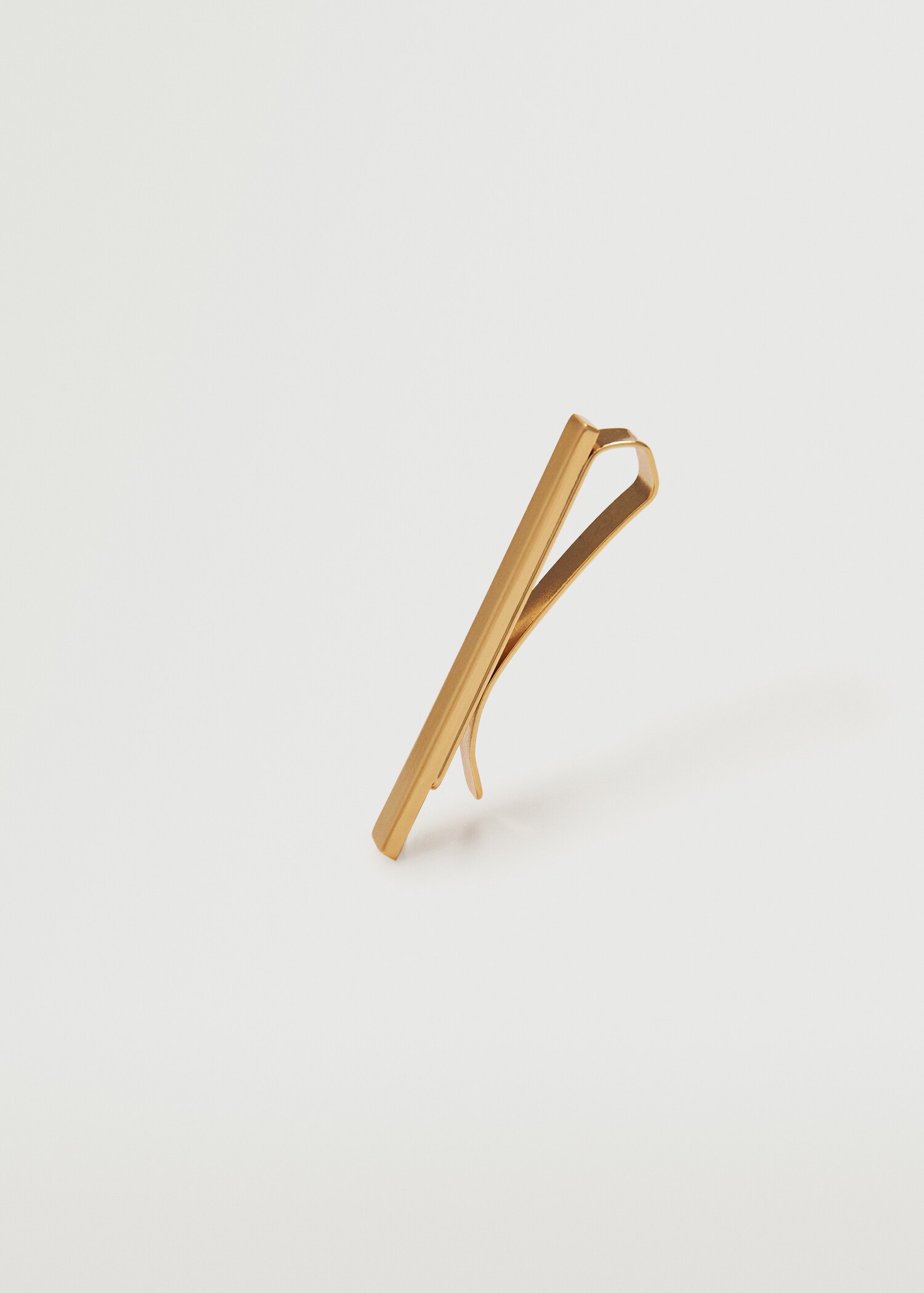 Gold tie clip - Medium plane