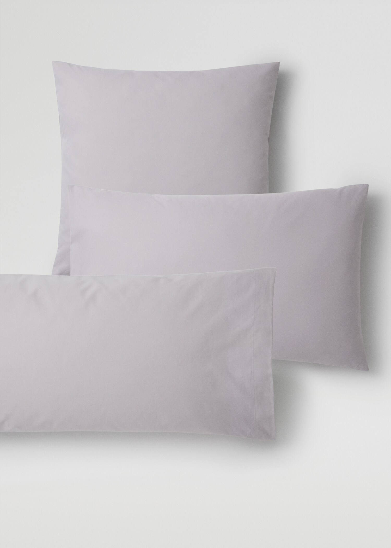 Housse de coussin percale de coton (500 fils) 60x60 cm - Plan moyen