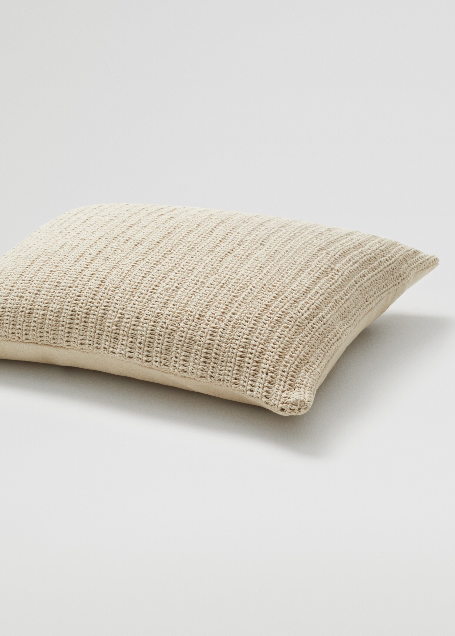 Textured cotton cushion case 40x60cm - Details of the article 3