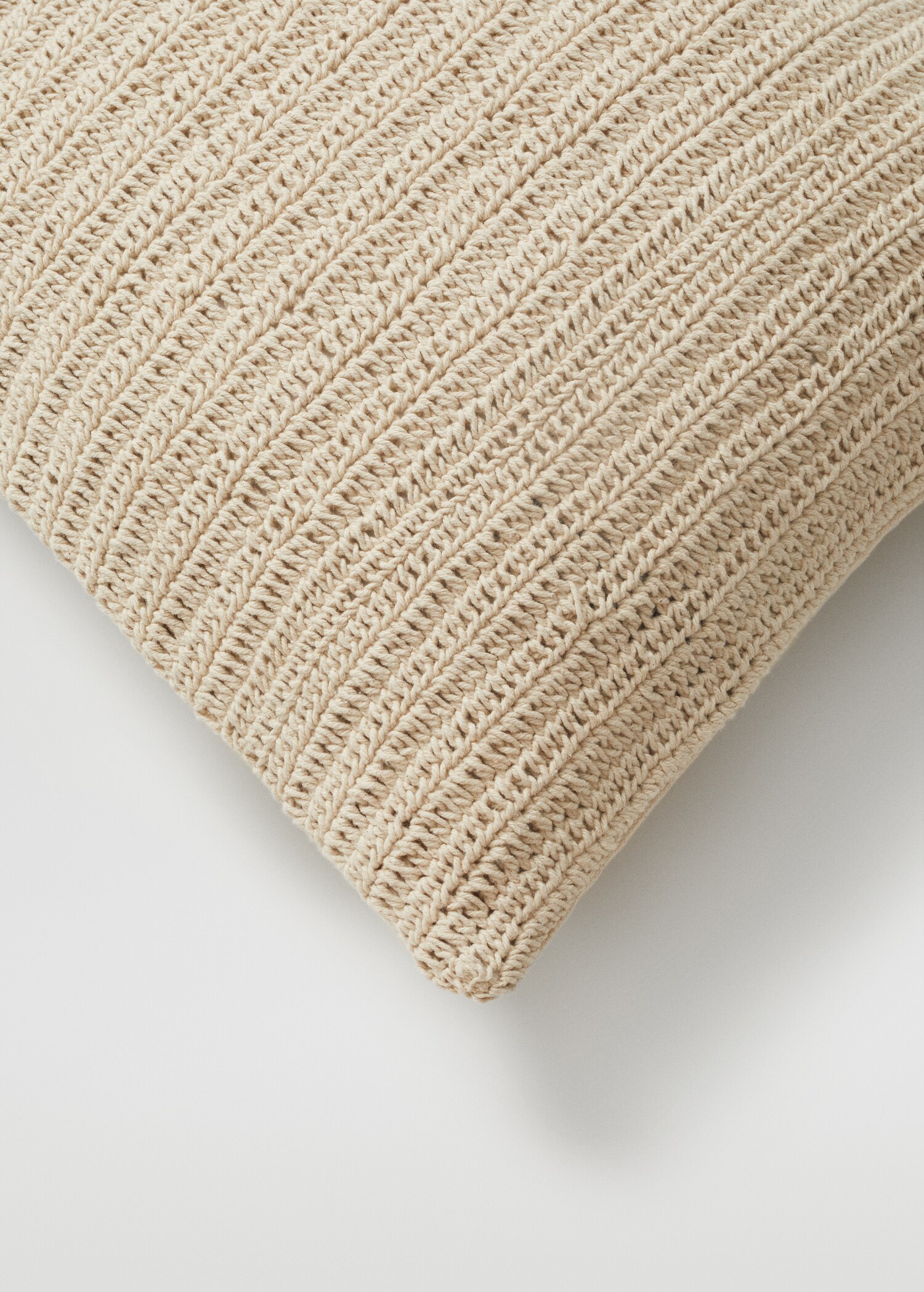 Textured cotton cushion case 40x60cm - Details of the article 4