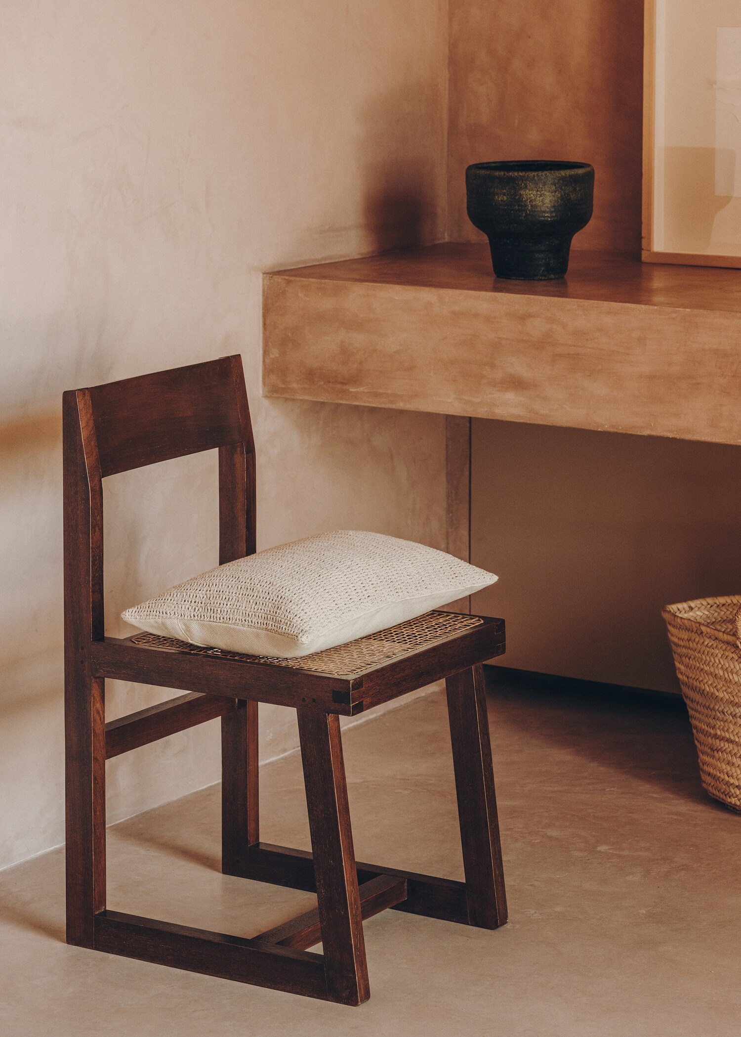 Textured cotton cushion case 40x60cm - Details of the article 6