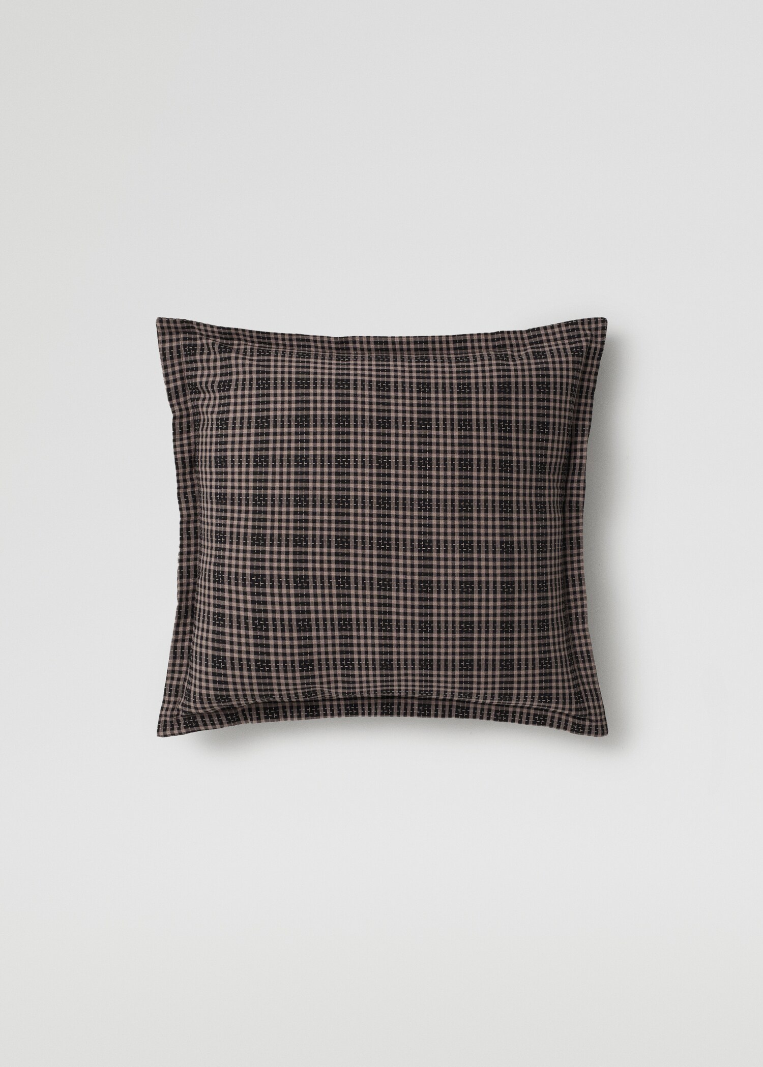 Check 100% cotton cushion case 50X50cm - Article without model
