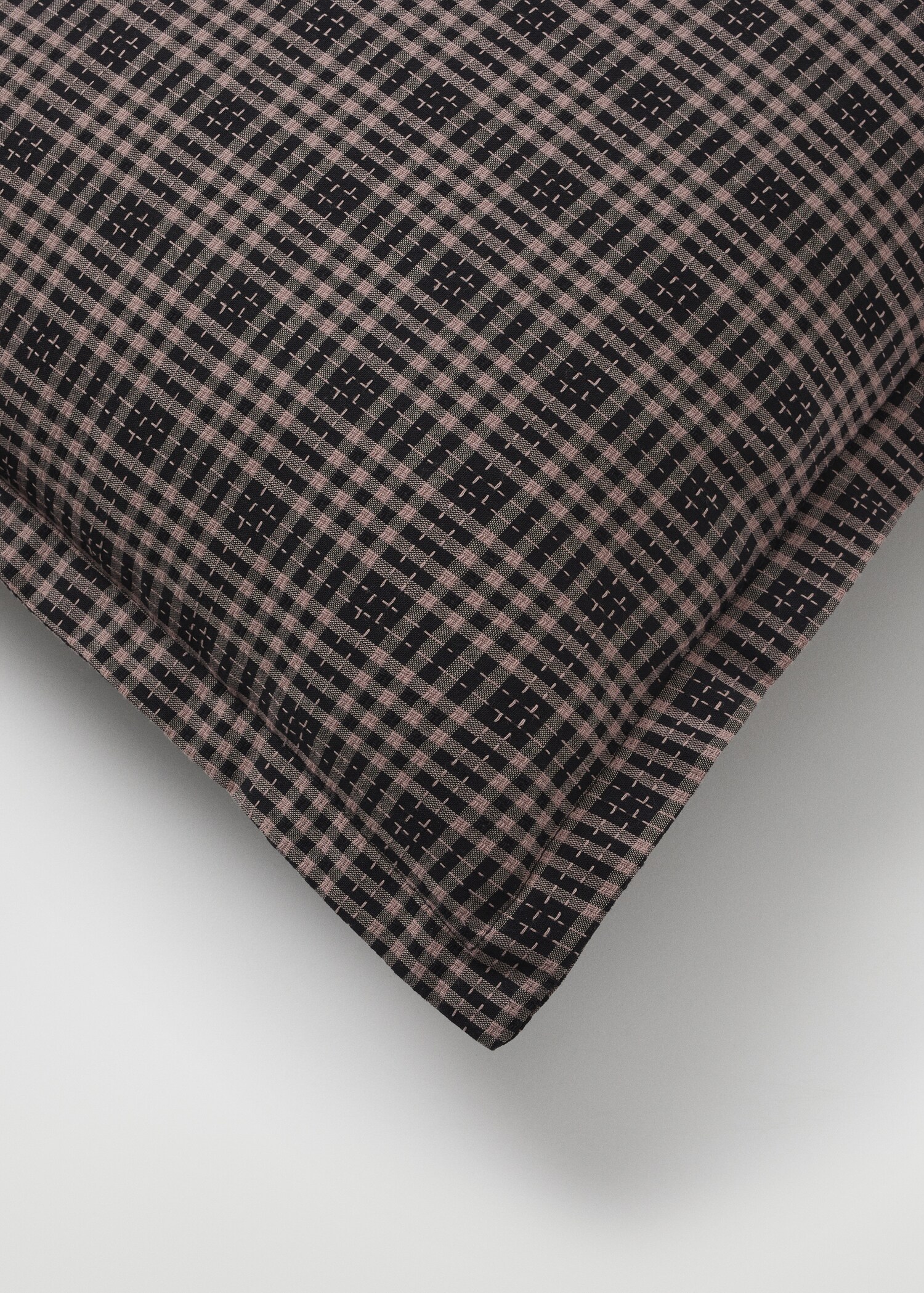 Check 100% cotton cushion case 50X50cm - Details of the article 3