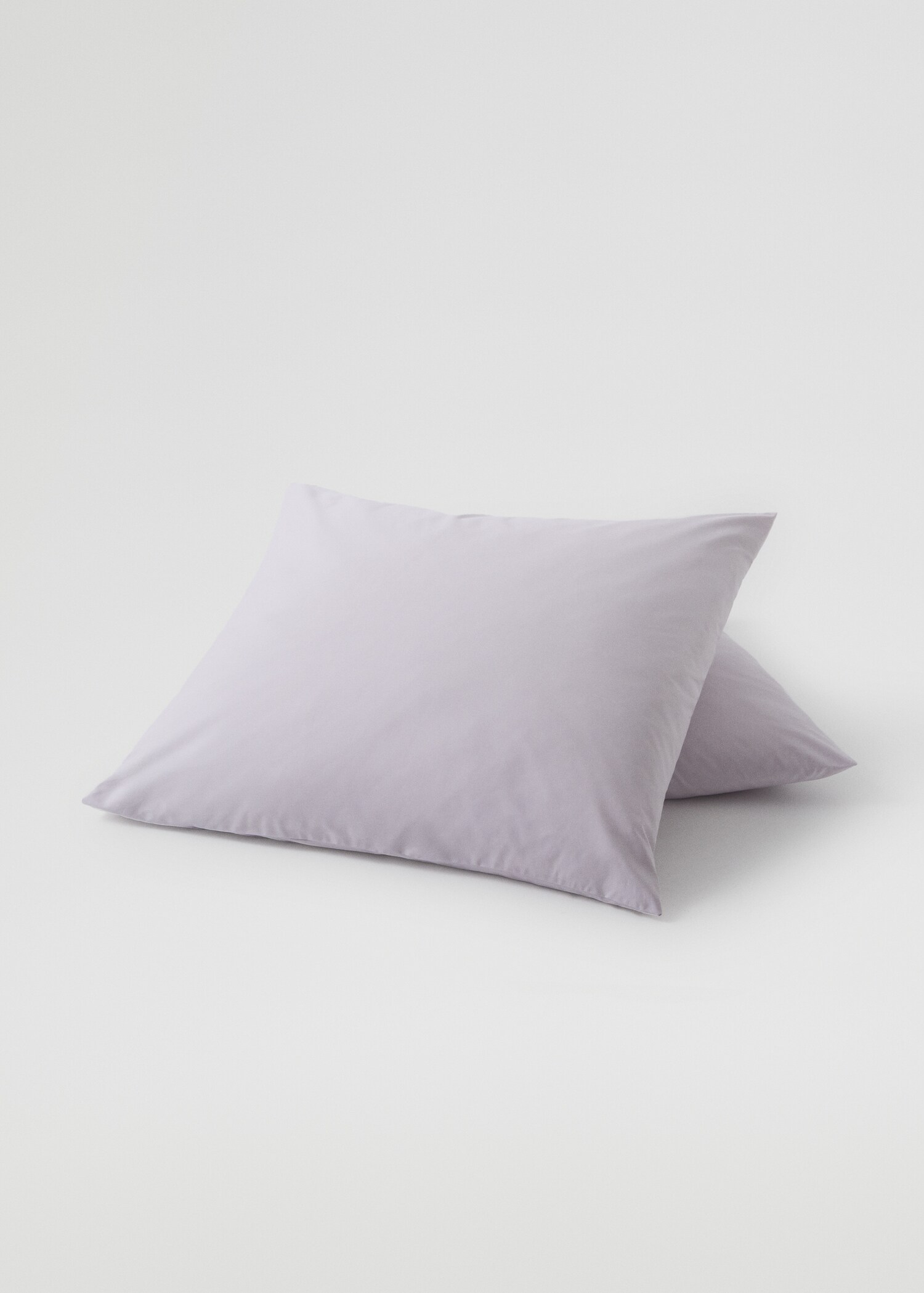 Percale cotton pillowcase (500 threads) 80x80cm - Medium plane