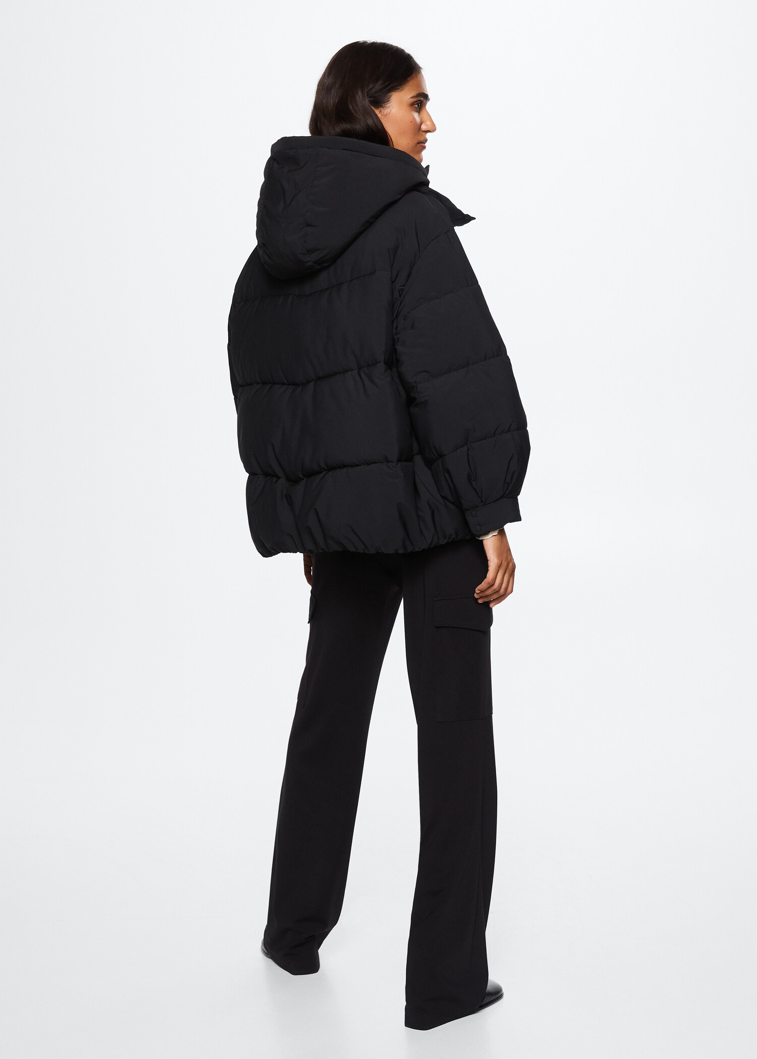Oversize quilted coat - Reverse of the article