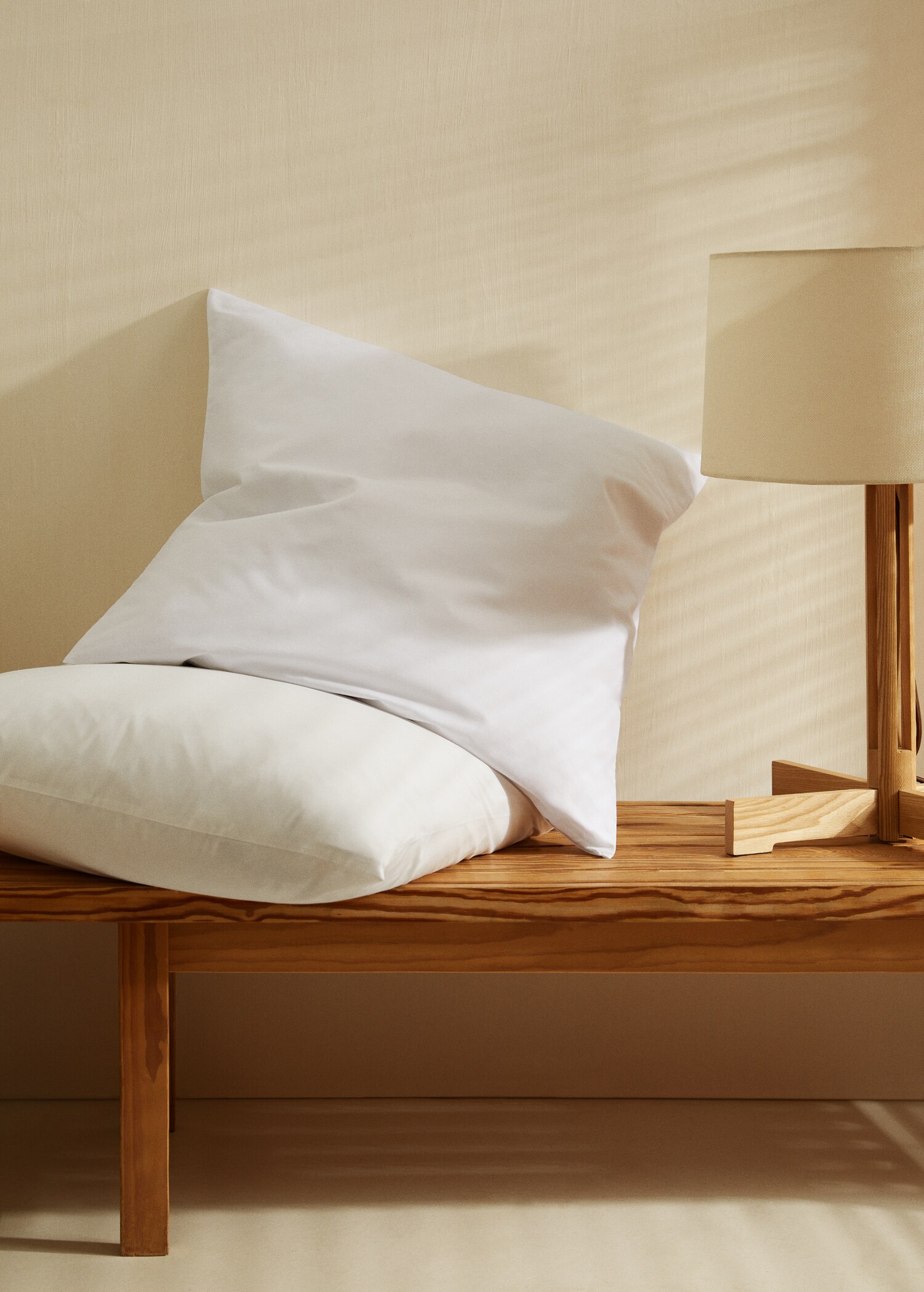 Percale cotton cushion case set (300 threads) 60X60cm - Details of the article 8