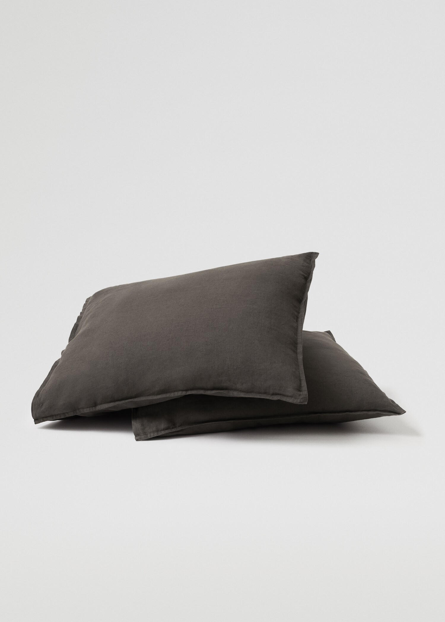 100% linen cushion case set 60X60cm - Medium plane